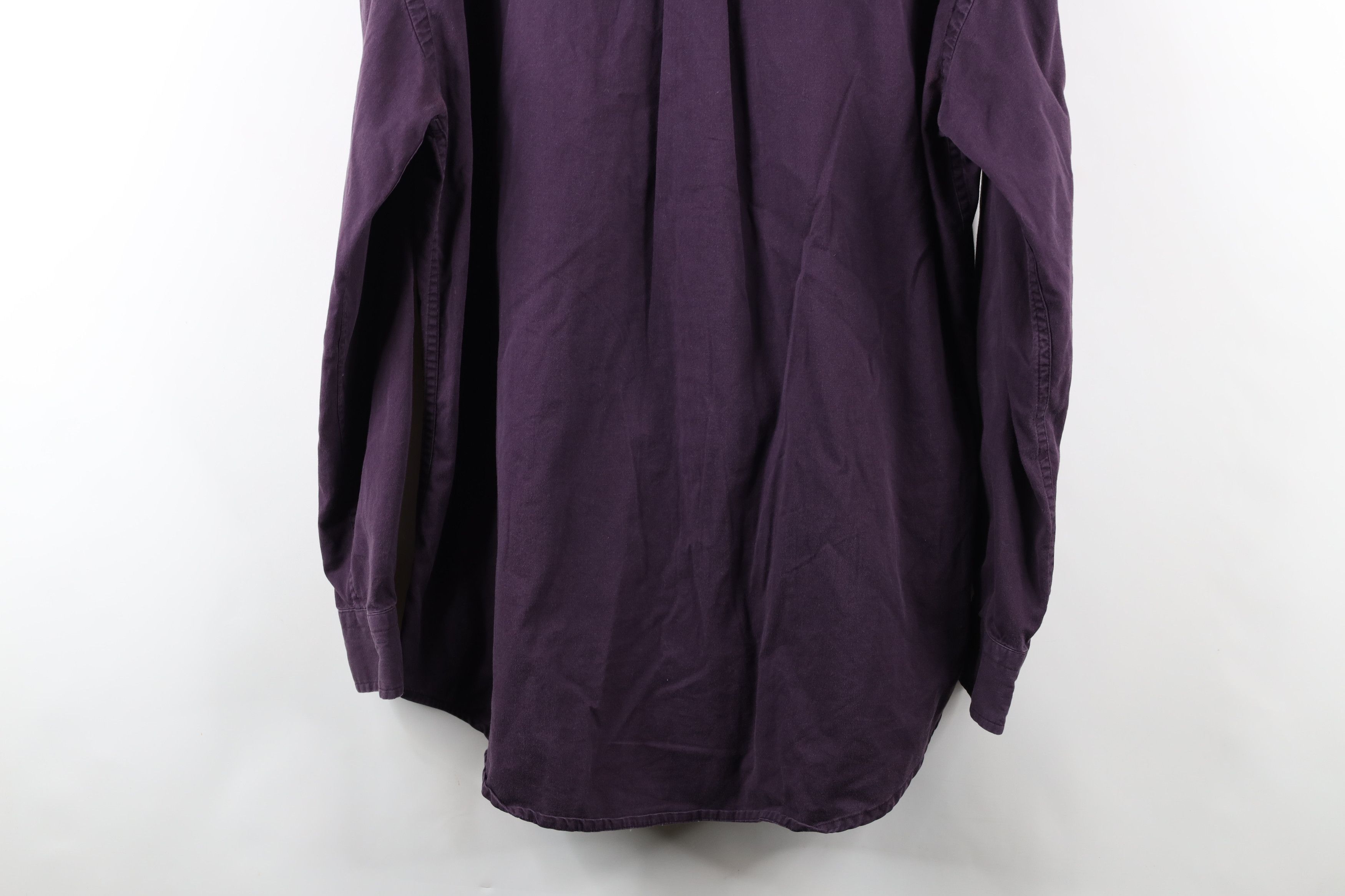 Ralph Lauren × Vintage Vintage 90s Ralph Lauren Collared Button Down Shirt Purple Size US L / EU 52-54 / 3 - 12 Thumbnail