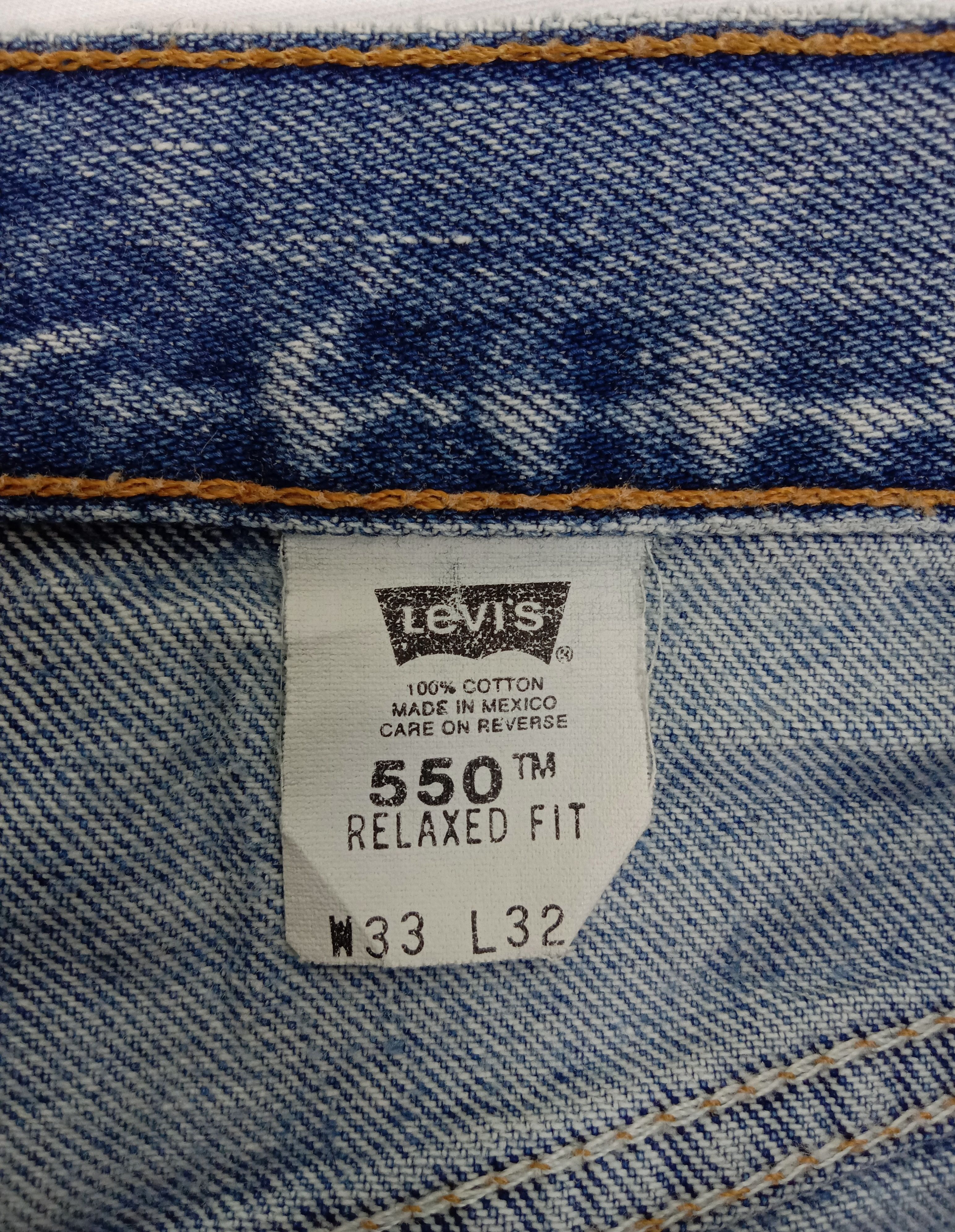 Levi's Vintage Levi's 550 Jeans Blue Wash Distressed Denim Size US 32 / EU 48 - 13 Thumbnail