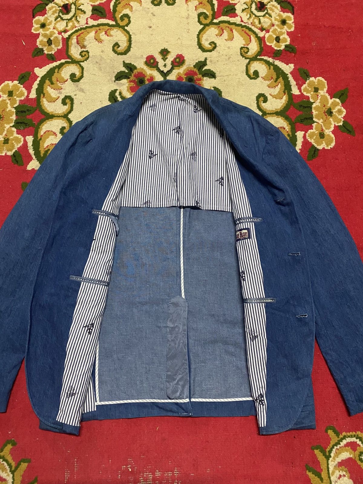 Blue Blue Japan Blue Blue Japan Indigo Blazer - Made in Japan - Seilin & Co. Size 42R - 5 Thumbnail