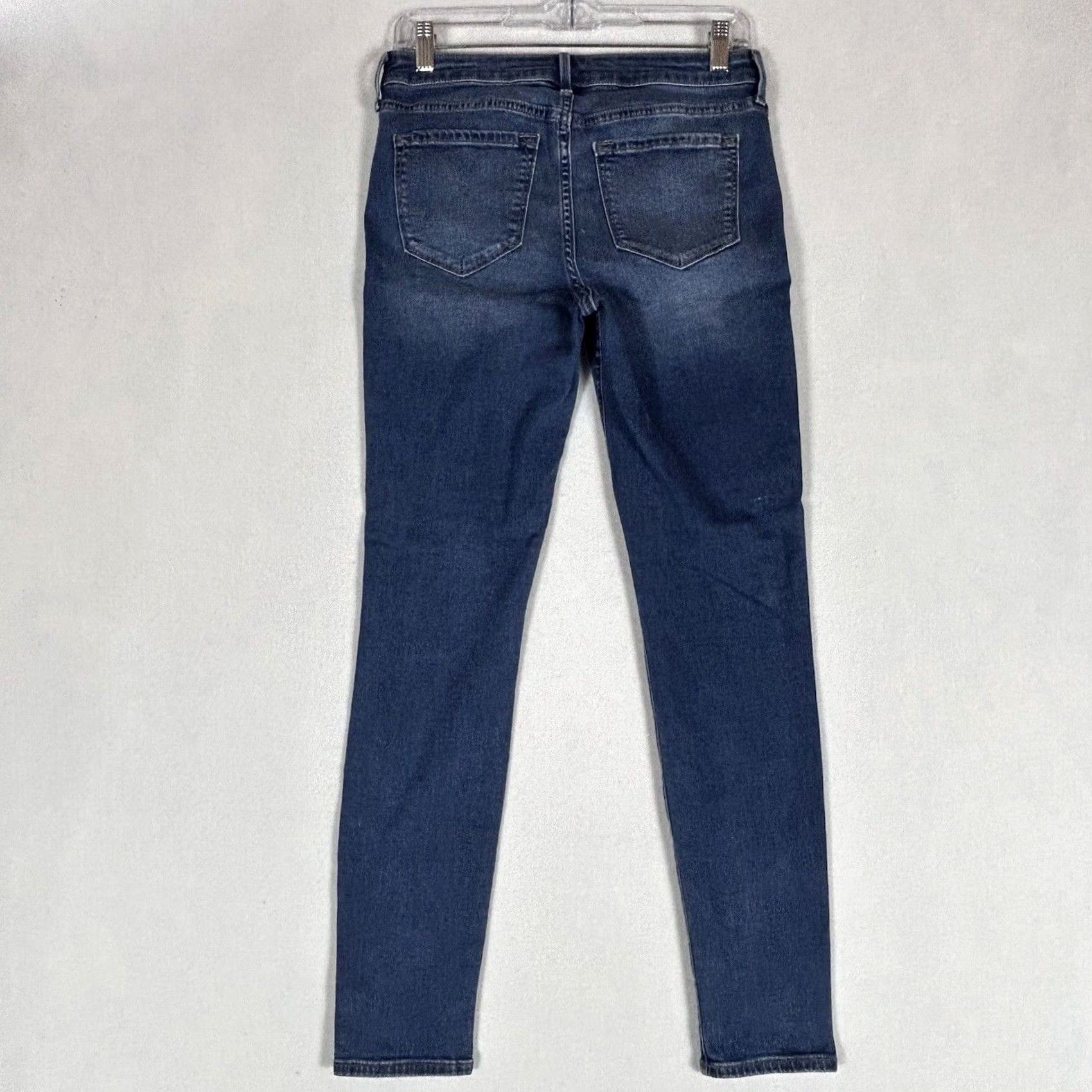 Old Navy Old Navy Rockstar Jeans Women's Size 6 Reg Skinny Stretch Distressed Blue Denim 5-Pocket Closure Zip Waist Mid Rise Regular Fit Clothing Jeans Womens Size 28" / US 6 / IT 42 - 5 Thumbnail