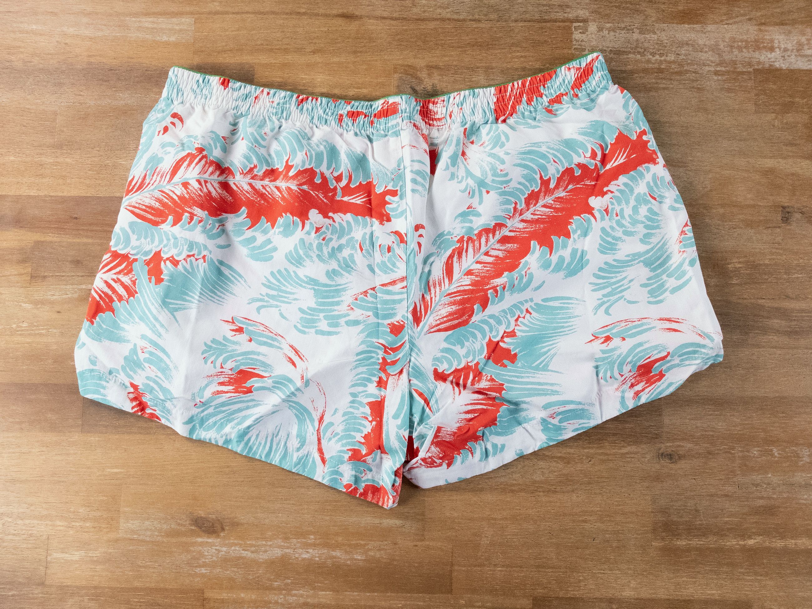 Bottega Veneta BOTTEGA VENETA white feather print nylon swim shorts Large q Size US 34 / EU 50 - 8 Thumbnail