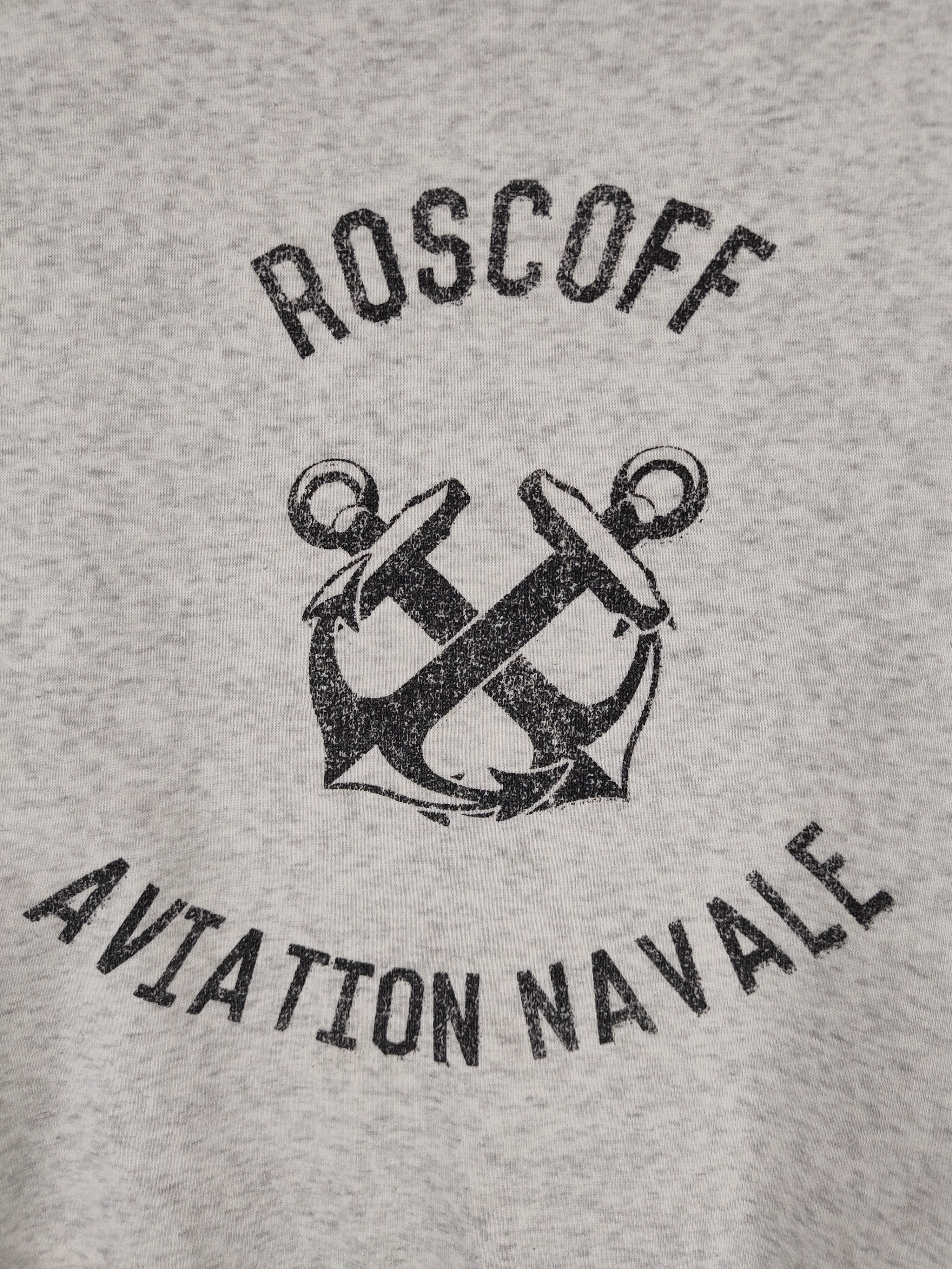 Japanese Brand Roscoff Aviation Navale GU Gray Sweatshirts #S2605 Size US XL / EU 56 / 4 - 3 Thumbnail