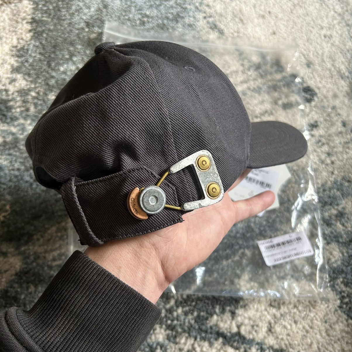 Objects IV Life OBJECTS iV LiFE OBJ._003_805 ASYMMETRiC BUCKLE BASEBALL CAP Size ONE SIZE - 4 Thumbnail