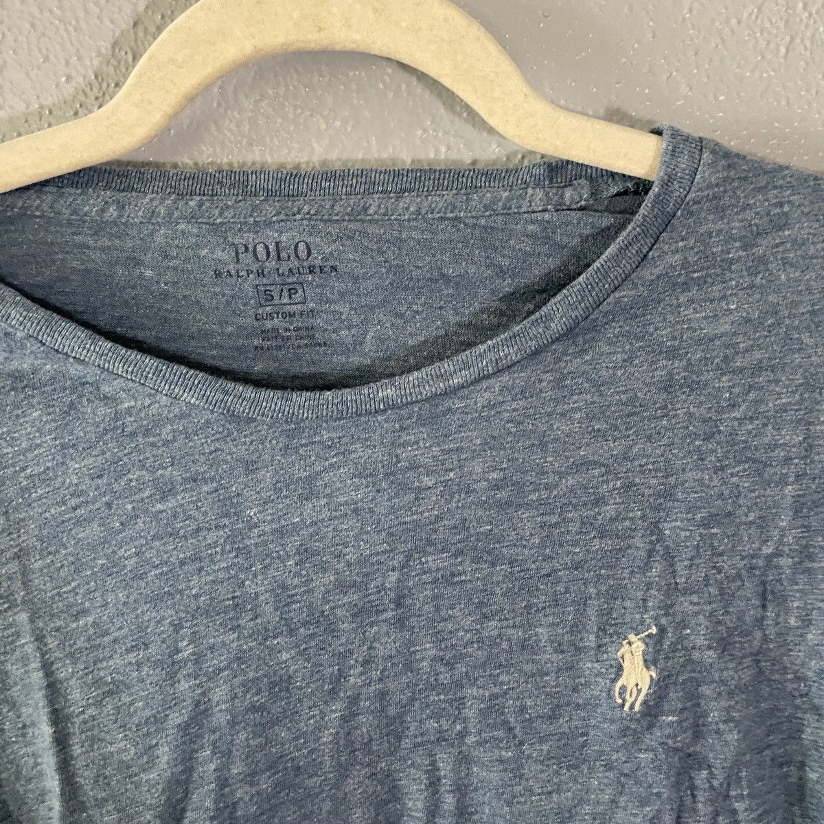 Polo Ralph Lauren Light Blue Polo Ralph Lauren Crew Neck T Shirt Mens Size S Size US S / EU 44-46 / 1 - 3 Thumbnail