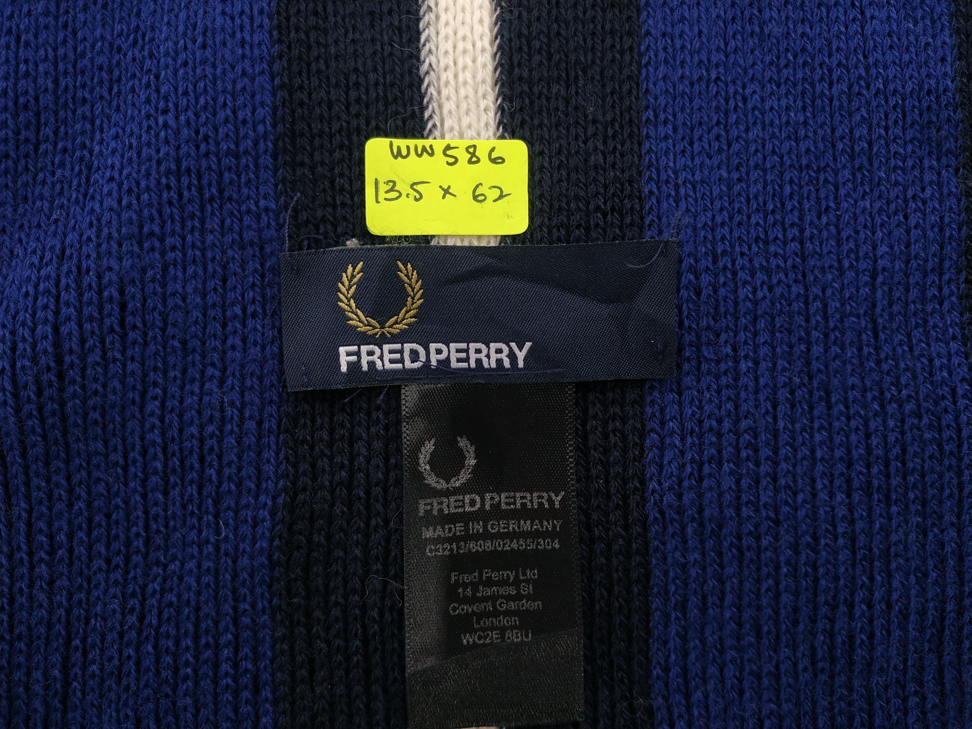 Fred Perry × Vintage Fred Perry Scarf / Muffler / Neckwear - WW586 Size ONE SIZE - 6 Thumbnail