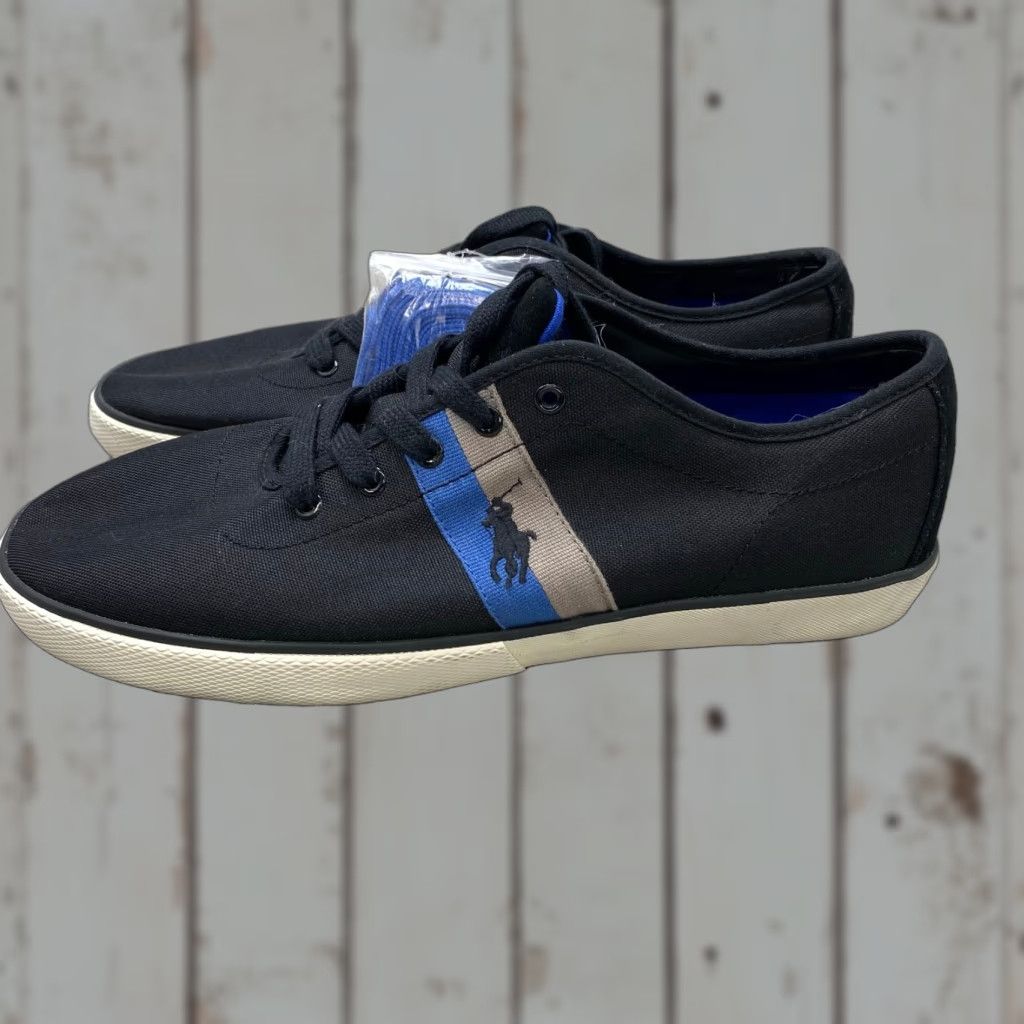 Ralph Lauren Ralph Lauren Polo Halford Sneakers Men 12D Canvas Suede Trim Blue Casual Shoes Size US M / EU 48-50 / 2 - 1 Thumbnail