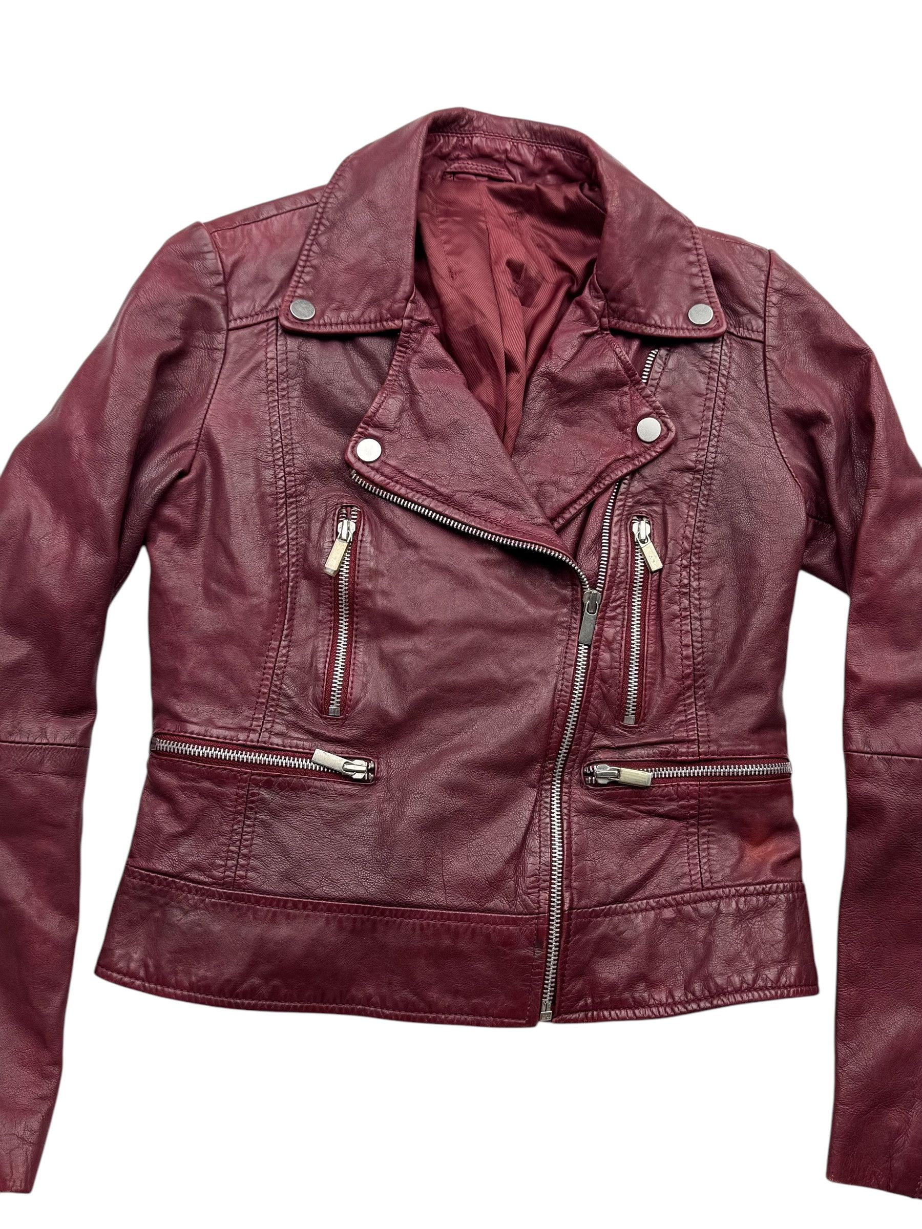 Japanese Brand Vintage Cropped Leather Jacket W145(V9) Size XS / US 0-2 / IT 36-38 - 2 Thumbnail