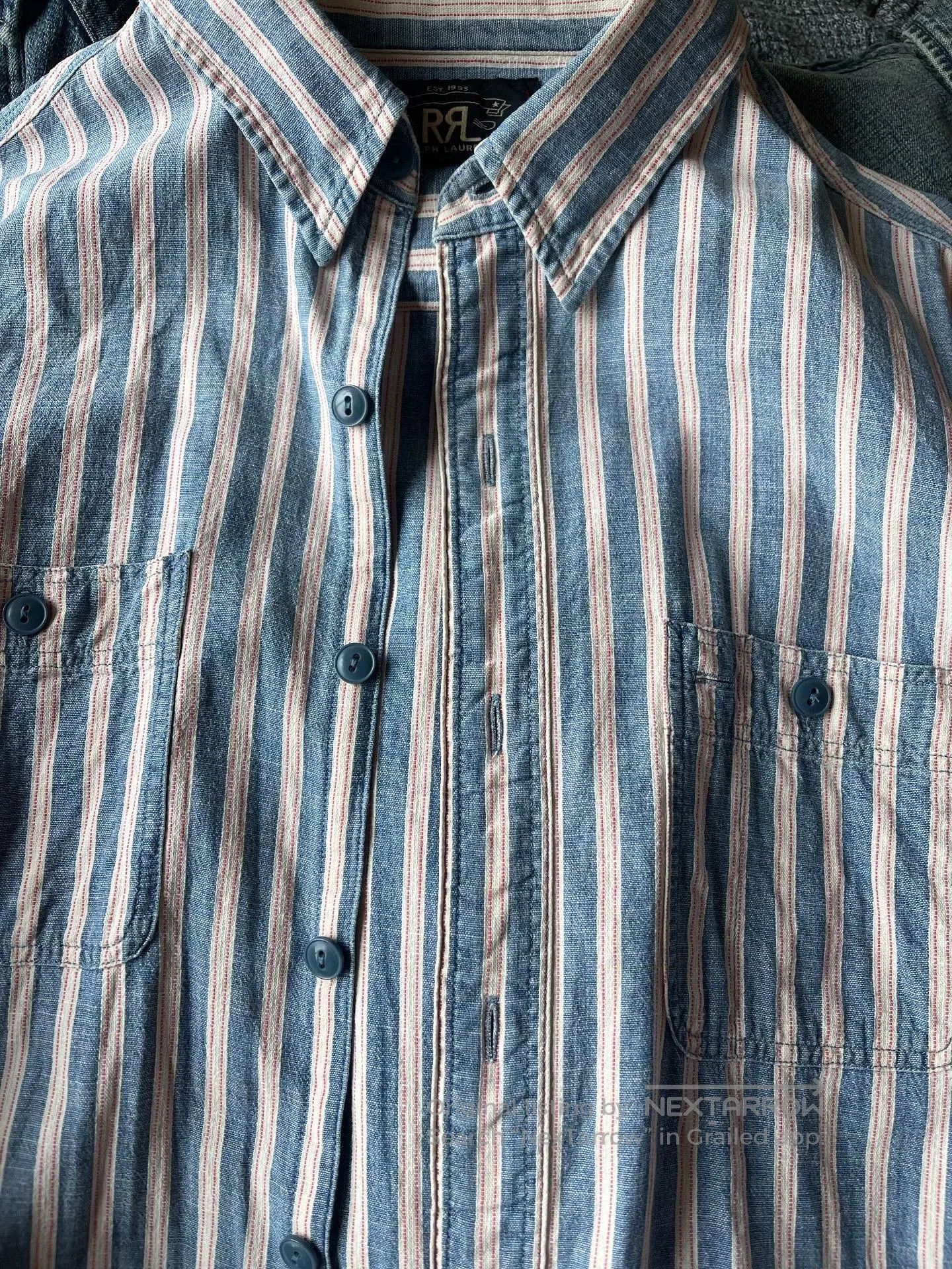 RRL Ralph Lauren RRL Double RL Western Stripe Shirt. Size US S / EU 44-46 / 1 - 1 Thumbnail