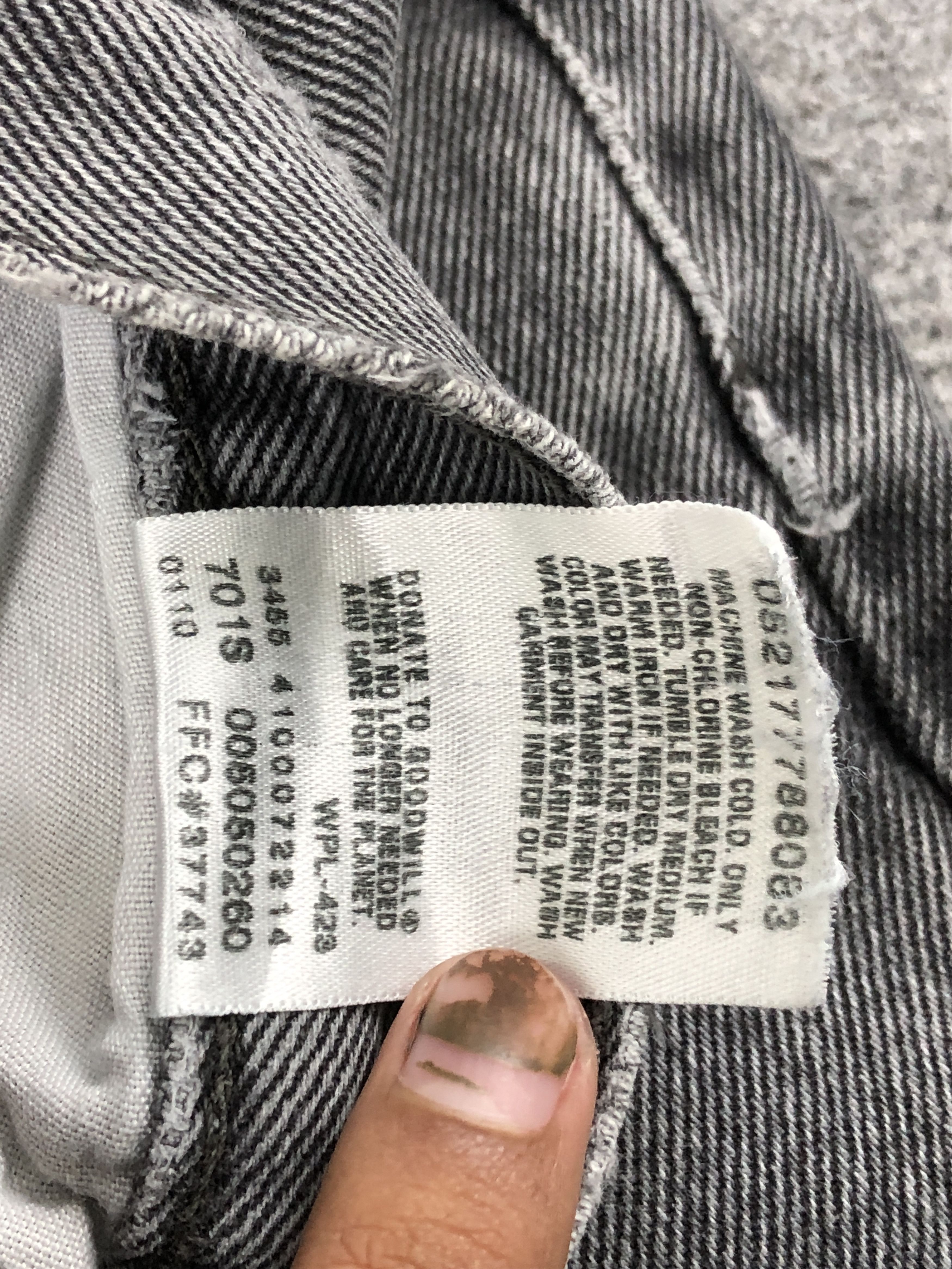 Levi's Vintage Faded Black Levis 505 Denim DP2519 Size US 34 / EU 50 - 7 Thumbnail