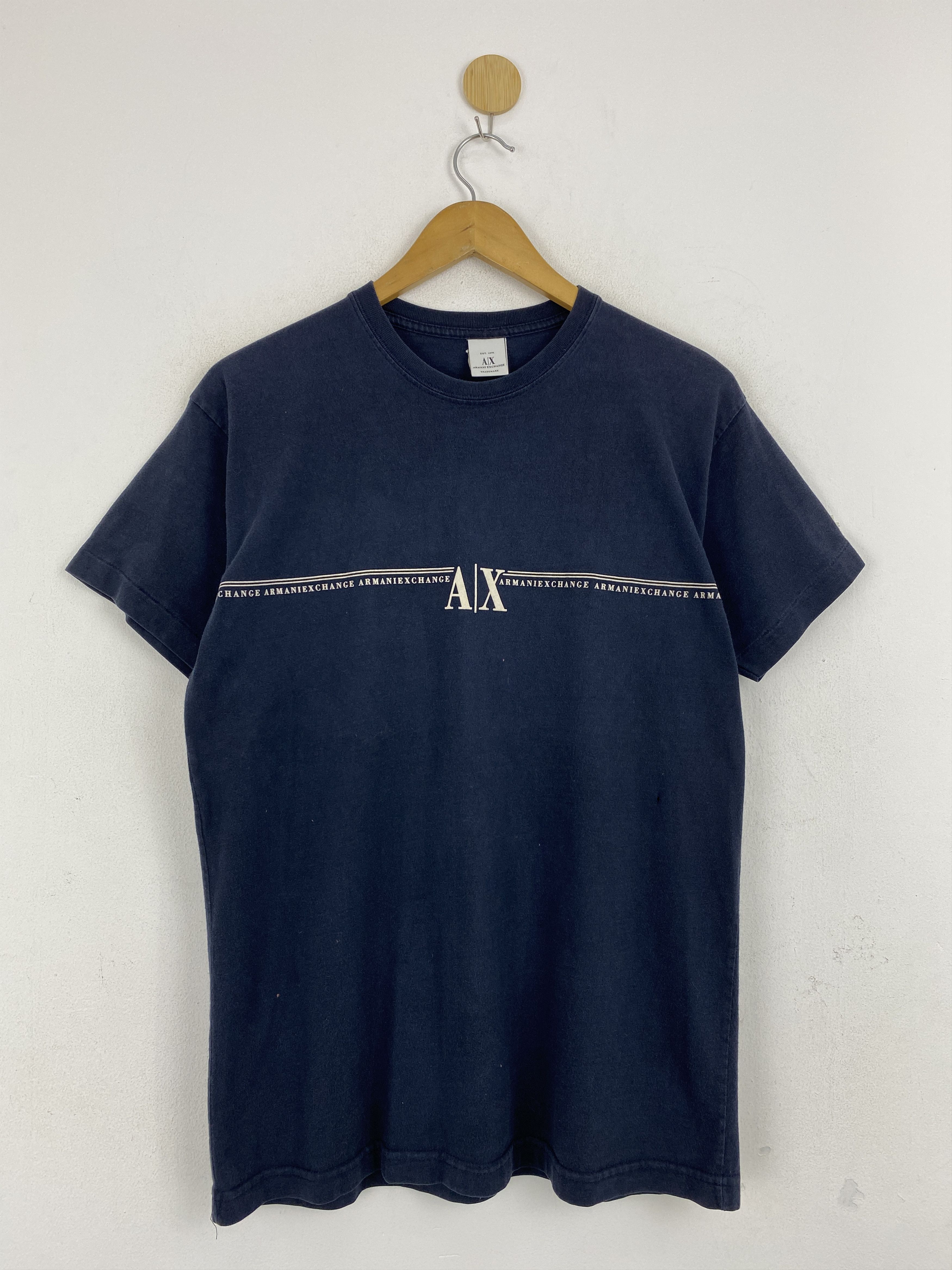 Other Vintage 90s Armani Exchange Made In USA Tee TA0608 Size US S / EU 44-46 / 1 - 1 Thumbnail