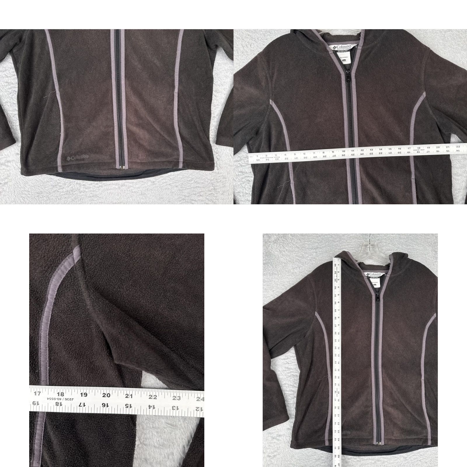 Vintage Columbia Jacket Womens L Black Fleece Hooded Full Zip Outdoor Hiking WL6578 Size L / US 10 / IT 46 - 8 Thumbnail
