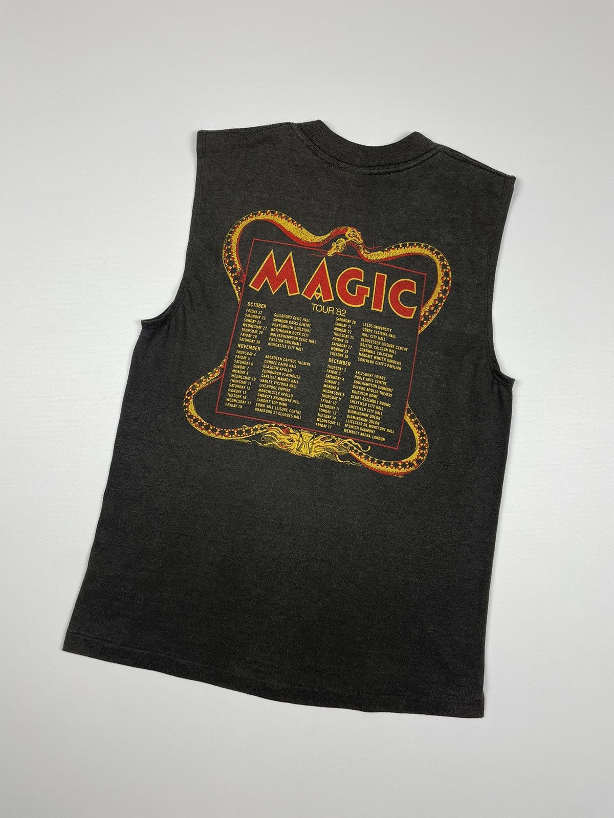 Band Tees Vintage 82s Gillan Magic tour Deep Purple T-shirt Sleeveless Size US XS / EU 42 / 0 - 7 Thumbnail