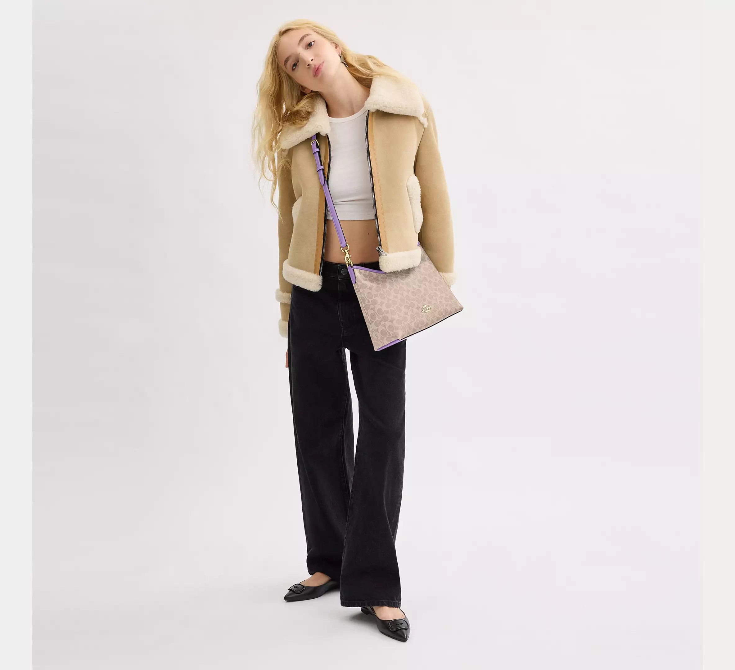 Coach Laurel Shoulder Bag In Signature Canvas CV975 Size ONE SIZE - 9 Thumbnail