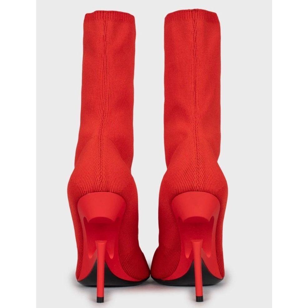 Ben Taverniti Unravel Project NWOB Ben Taverniti Unravel Project Red Ankle Boots Sz.36 Size US 6 / IT 36 - 4 Thumbnail