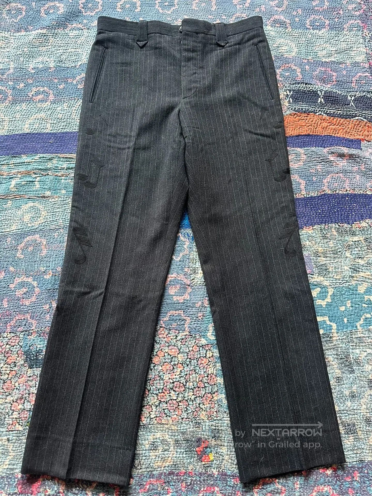 RRL Ralph Lauren RRL Embroidered Musician Wool Stripe Pants. Size US 32 / EU 48 - 1 Thumbnail