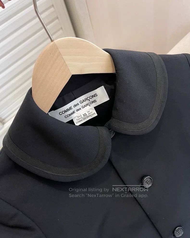 Comme des Garcons Comme Des Garcons Navy collar top coat, size XS Size XS / US 0-2 / IT 36-38 - 6 Thumbnail