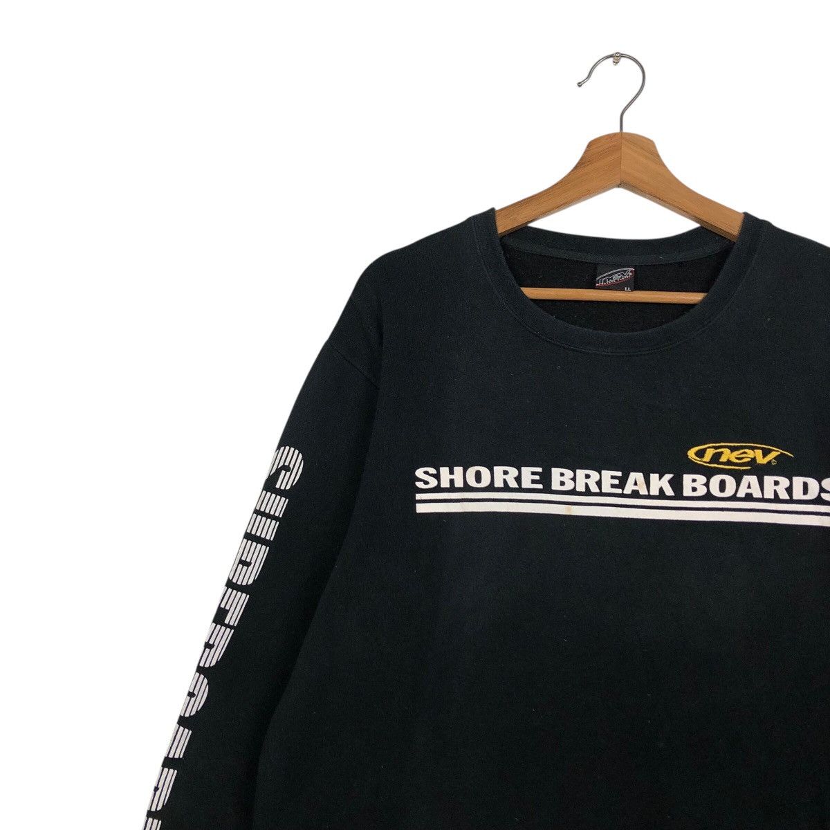 Vintage 📌Vintage Sweatshirt Nev Surf Style Shore Break Boards Size US L / EU 52-54 / 3 - 8 Thumbnail
