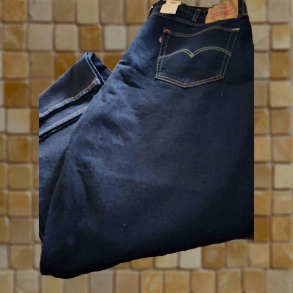 Vintage LEVIS 550 Jeans Relaxed Big & Tall 42x36 Denim Blue Jeans Mens 550 Series 42 36 Slim? Size US 42 / EU 58 - 1 Preview