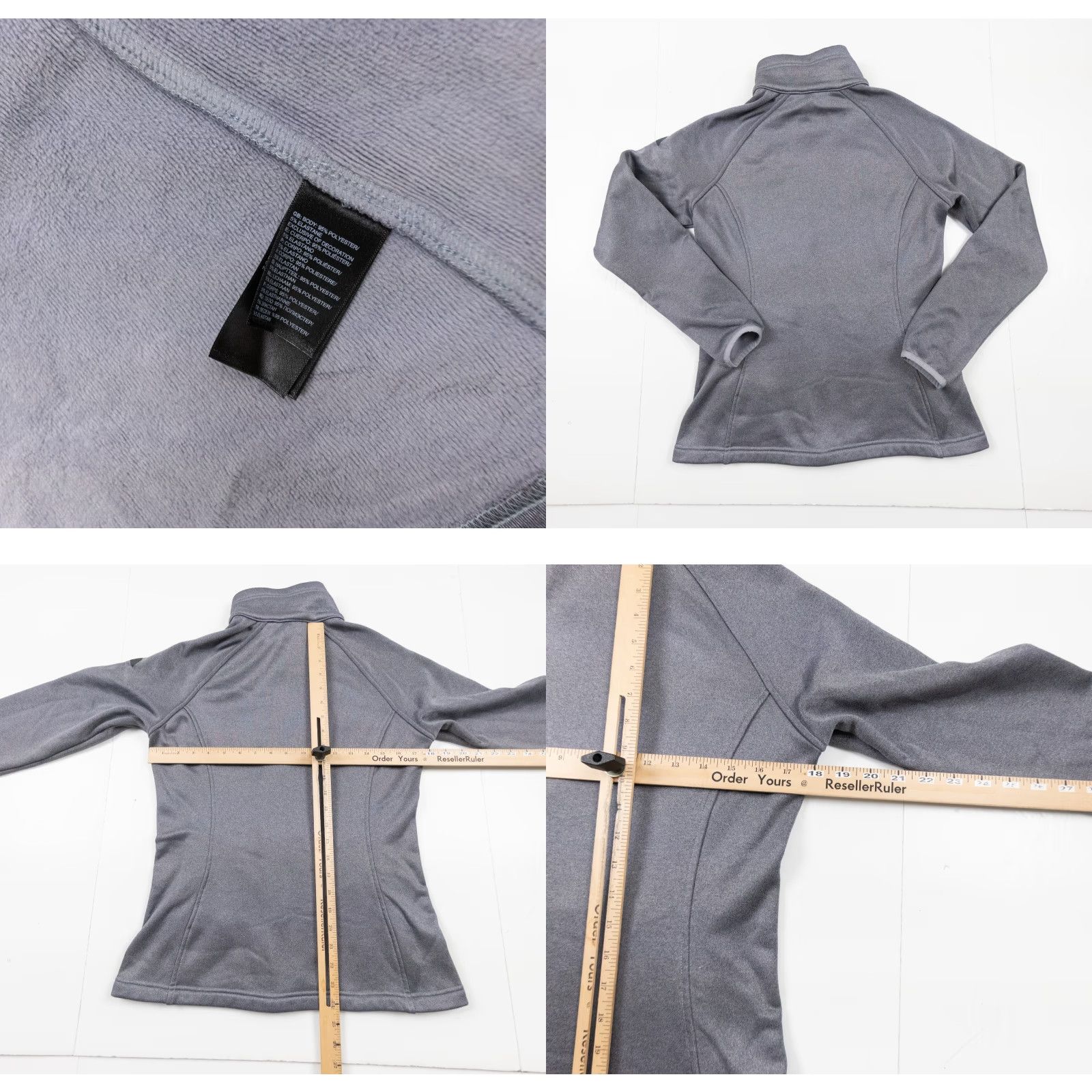 The North Face The North Face Jacket Women Medium Gray Skyline Fleece Full Zip Casual Outdoor Embroidered Logo Womens Size M / US 6-8 / IT 42-44 - 8 Thumbnail