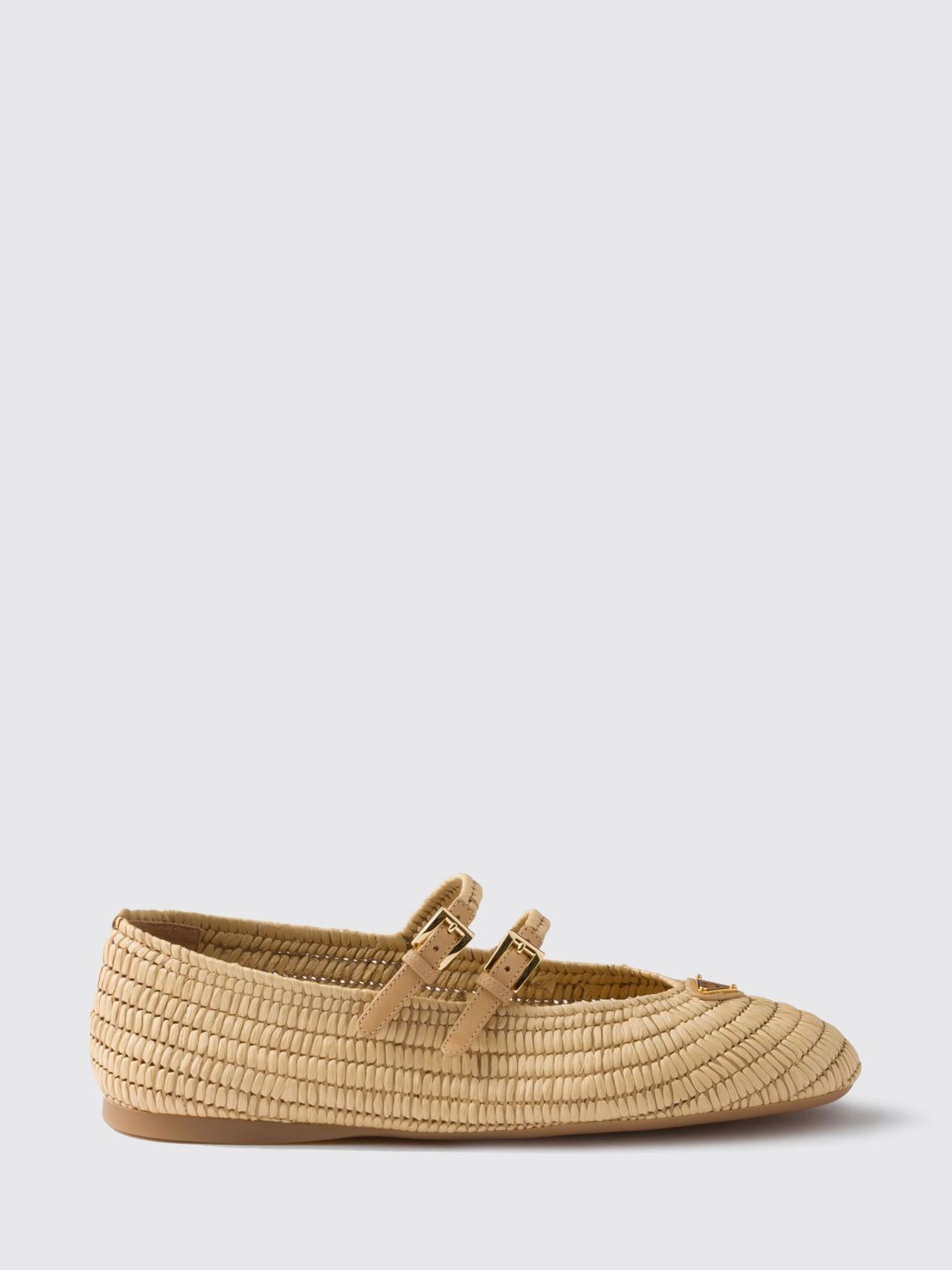 Prada Prada Ballet Flat Woman Natural Size US 11 / IT 41 - 1 Preview