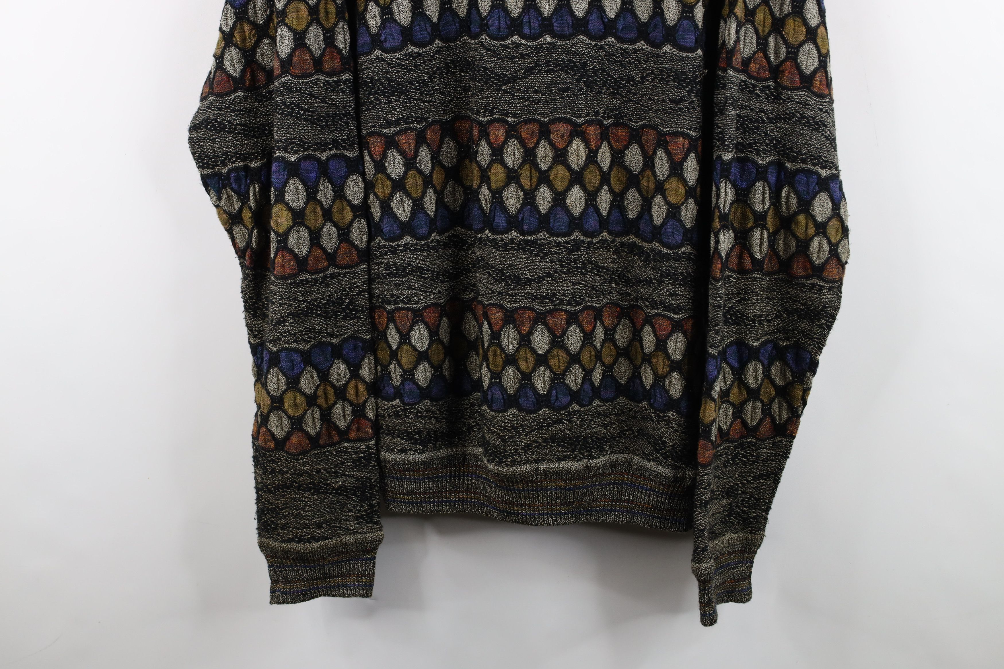 Vintage Vintage 90s Coogi Style Rainbow Wool Blend Knit Sweater Size US M / EU 48-50 / 2 - 3 Thumbnail