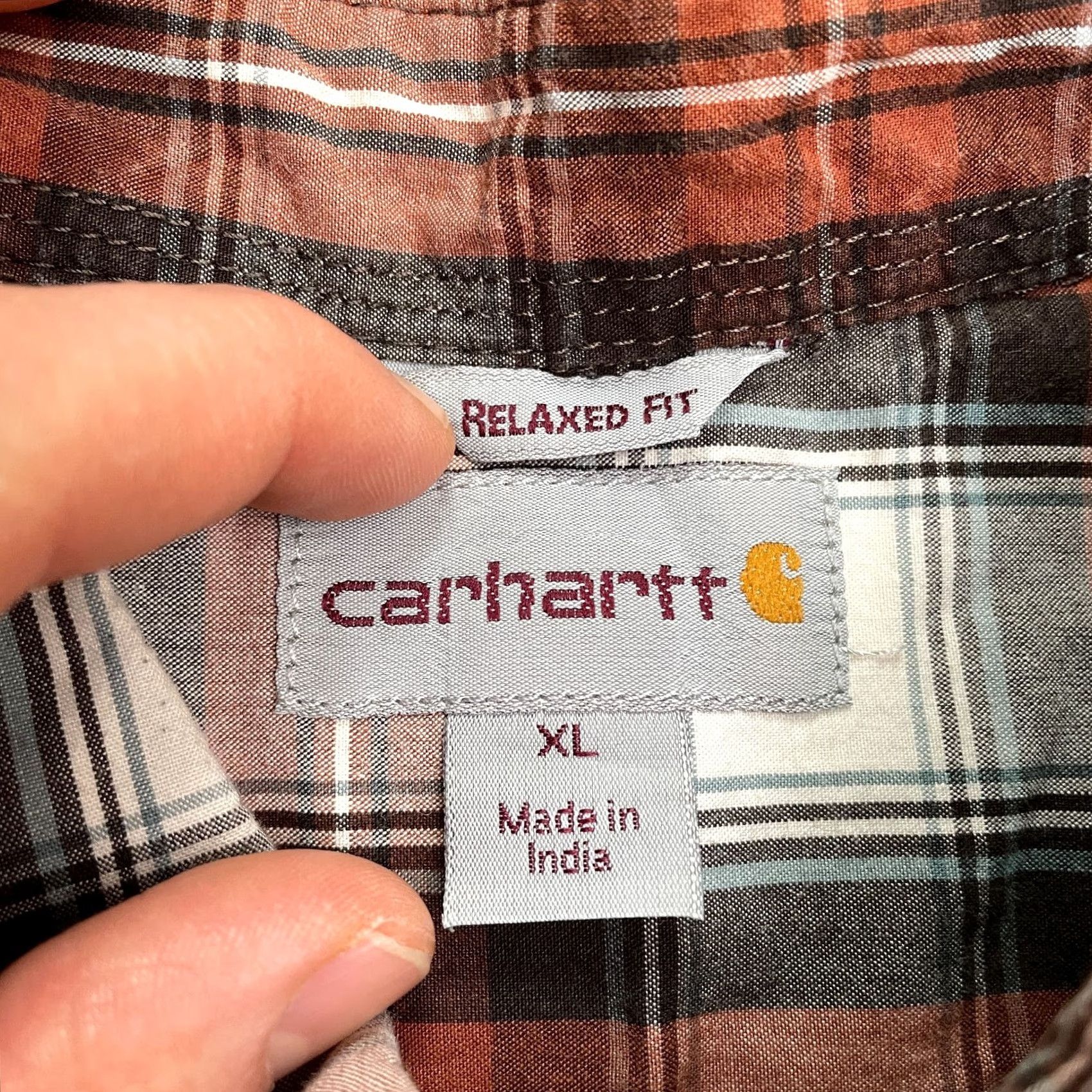 Carhartt Carhartt Shirt Mens XL Multicolor Plaid Short Sleeve Relaxed Button-Up Casual Cotton Outdoor Size US XL / EU 56 / 4 - 6 Thumbnail