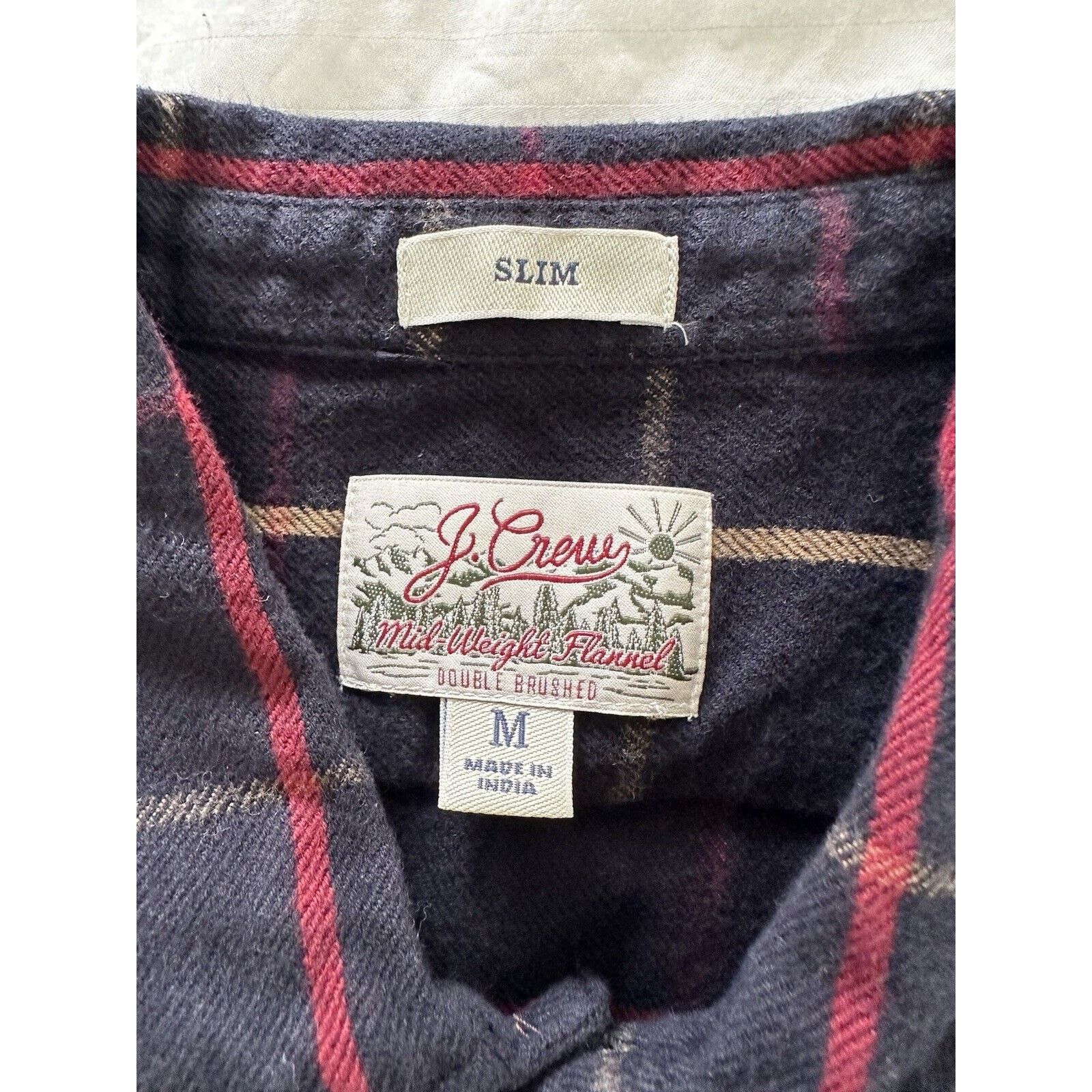 J.Crew J Crew Mid Weight Flannel Plaid Shirt Women’s Size Medium Size M / US 6-8 / IT 42-44 - 7 Thumbnail