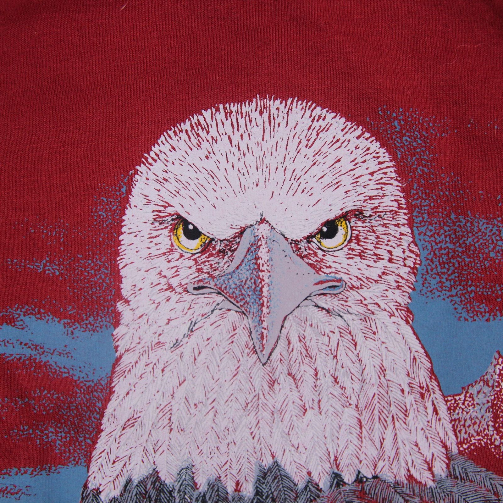 Fruit Of The Loom × Vintage Vintage Bald Eagle Graphic T Shirt Size US XL / EU 56 / 4 - 5 Thumbnail