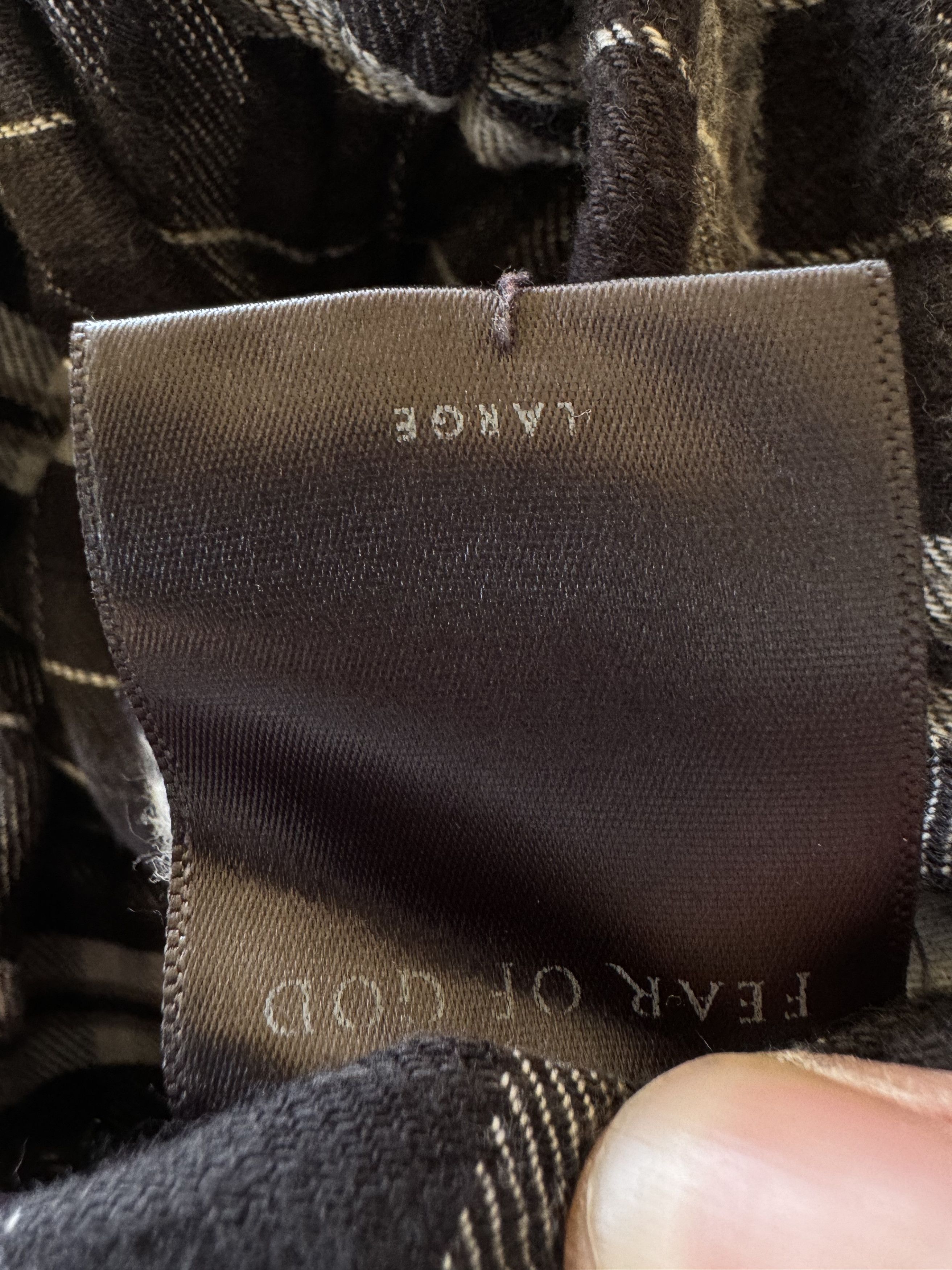Fear of God Fear Of God Flannel Cut Off Size US L / EU 52-54 / 3 - 9 Thumbnail