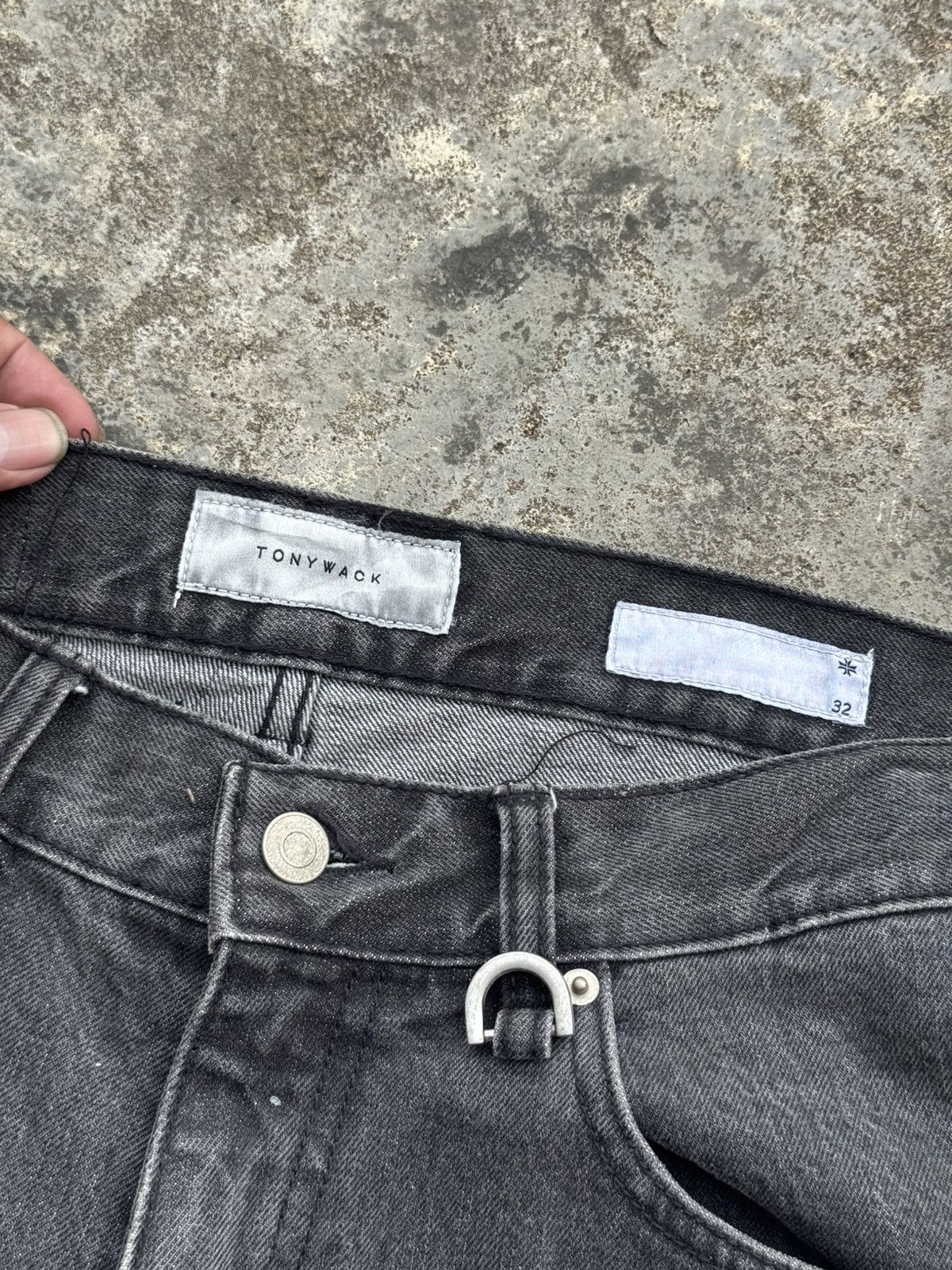 TONYWACK TONYWACK DENIM PAINTED PANTS CUT STYLED Size US 32 / EU 48 - 5 Thumbnail