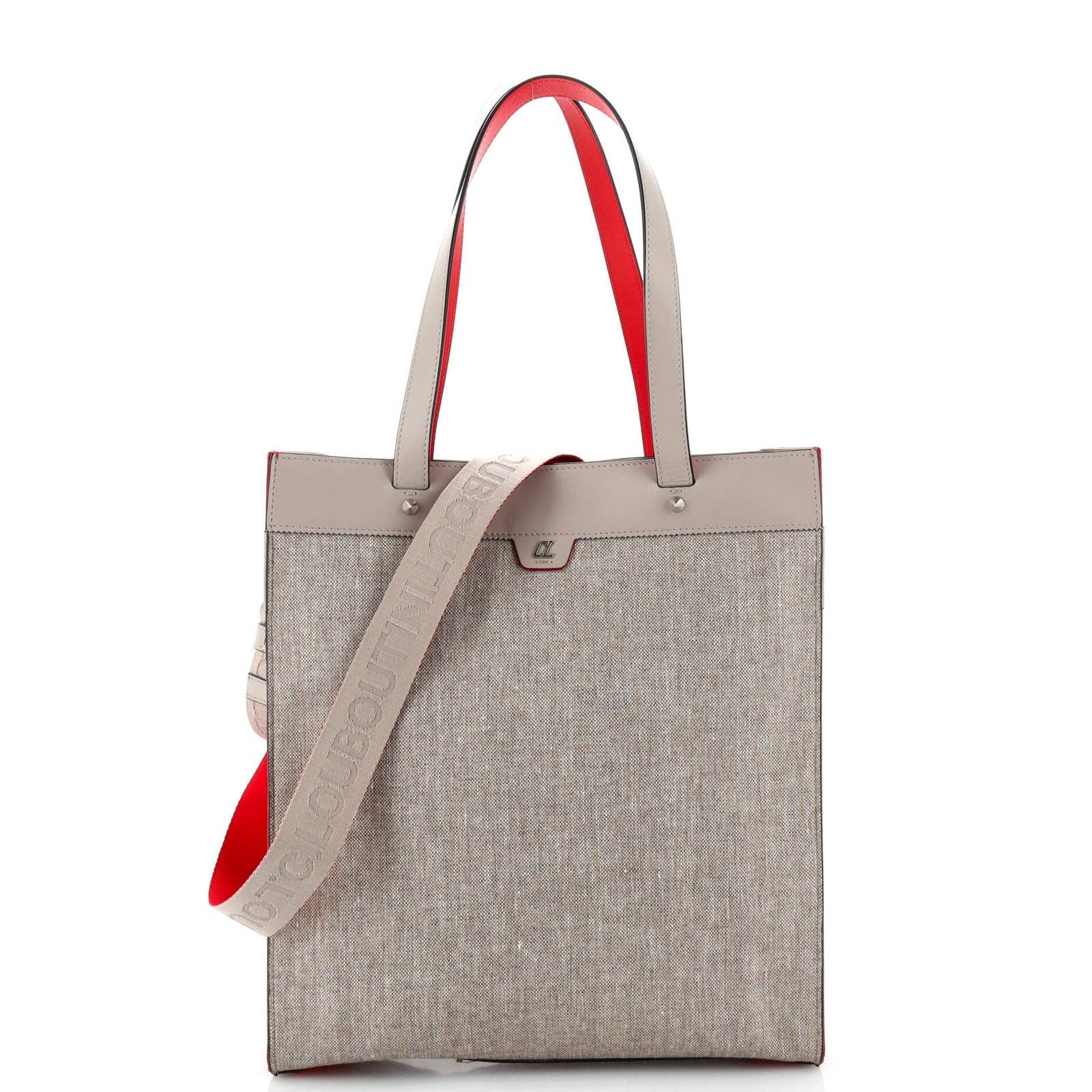 Open Tote Canvas and Embossed Leather None