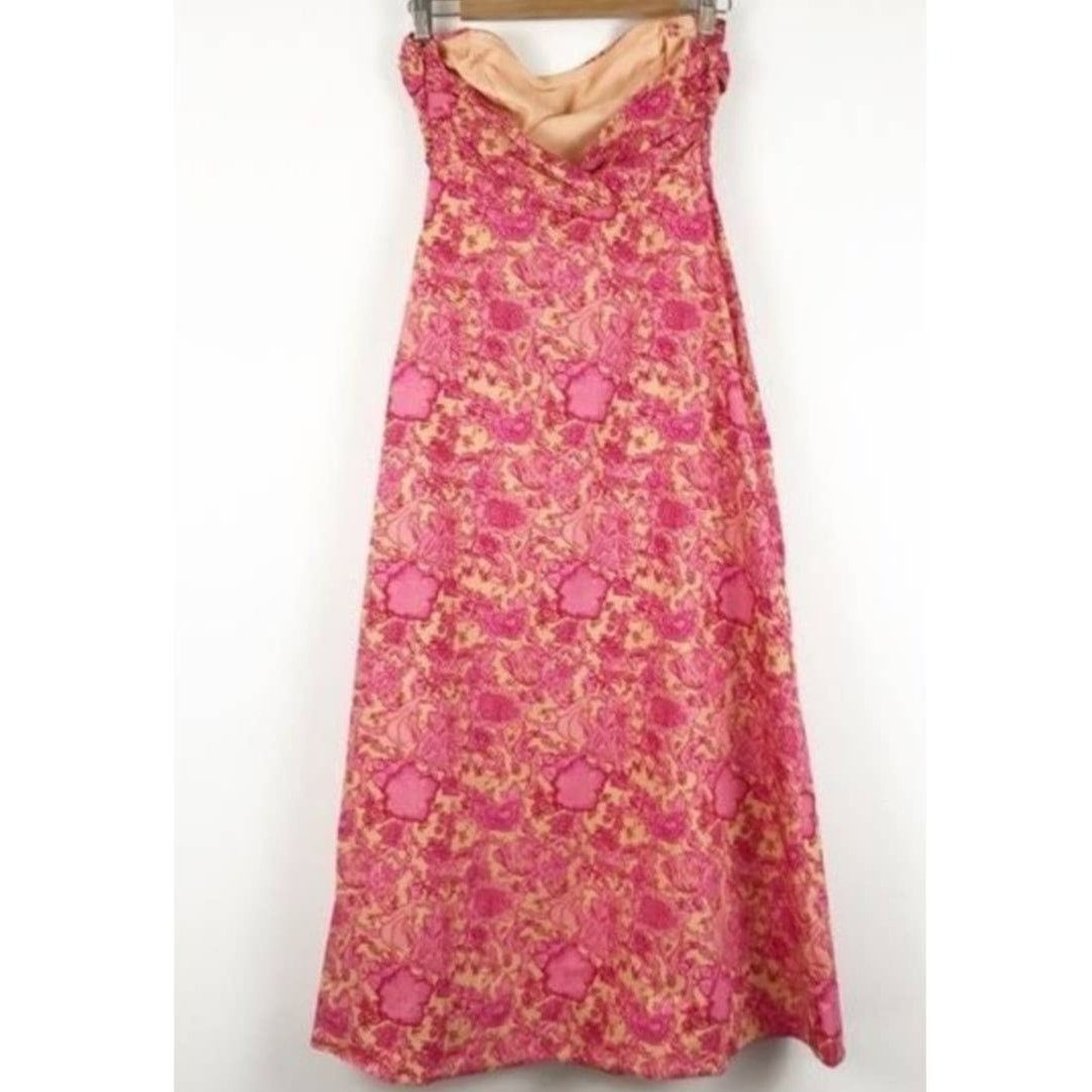 Free People New Ruby's Sweetheart Midi Dress $148 SIZE 2 Berry Floral Size XS / US 0-2 / IT 36-38 - 5 Thumbnail