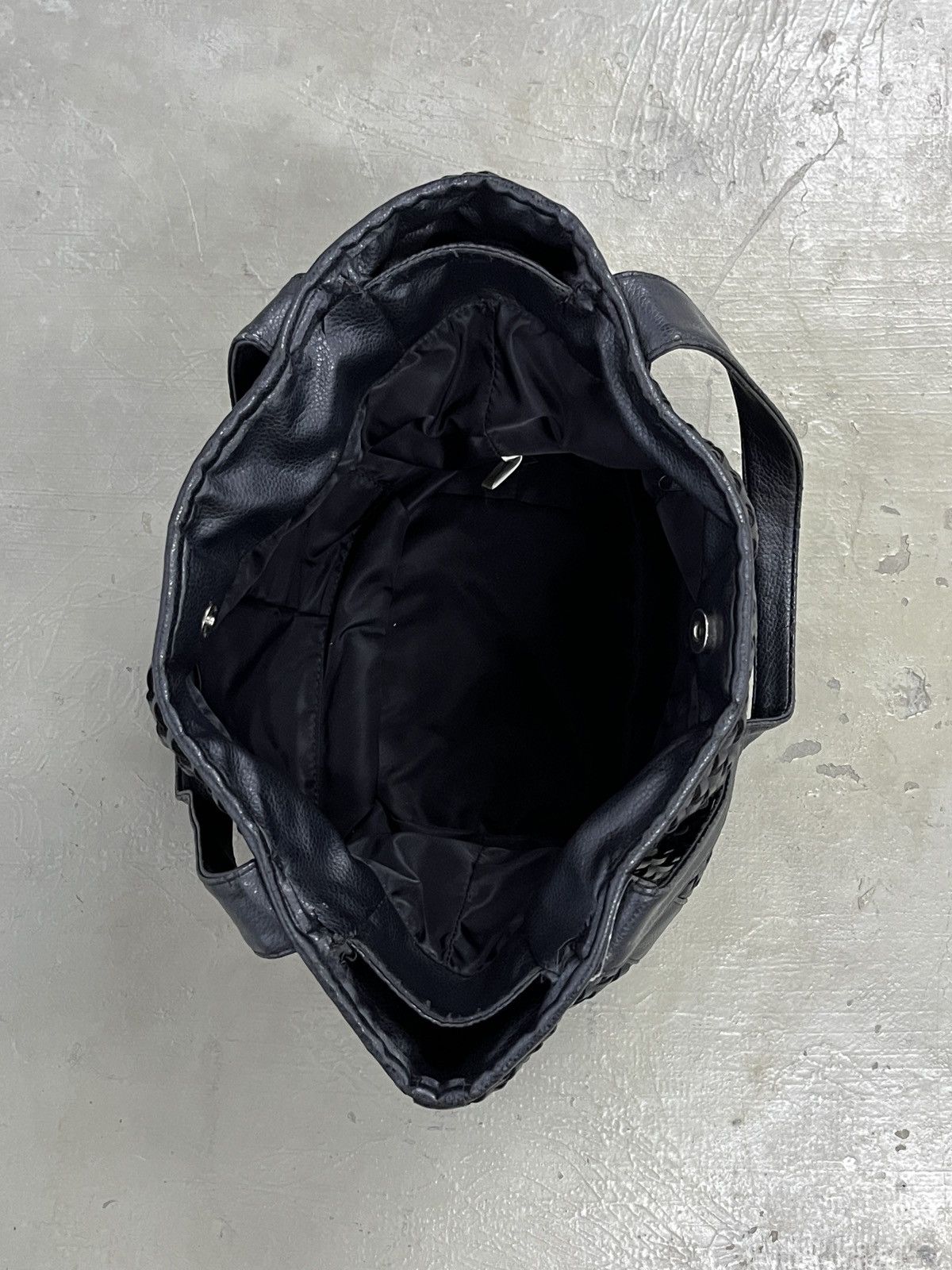 Yohji Yamamoto 2000s Yohji Yamamoto Y’saccs Interaciato Leather Woven Bag Size ONE SIZE - 5 Thumbnail