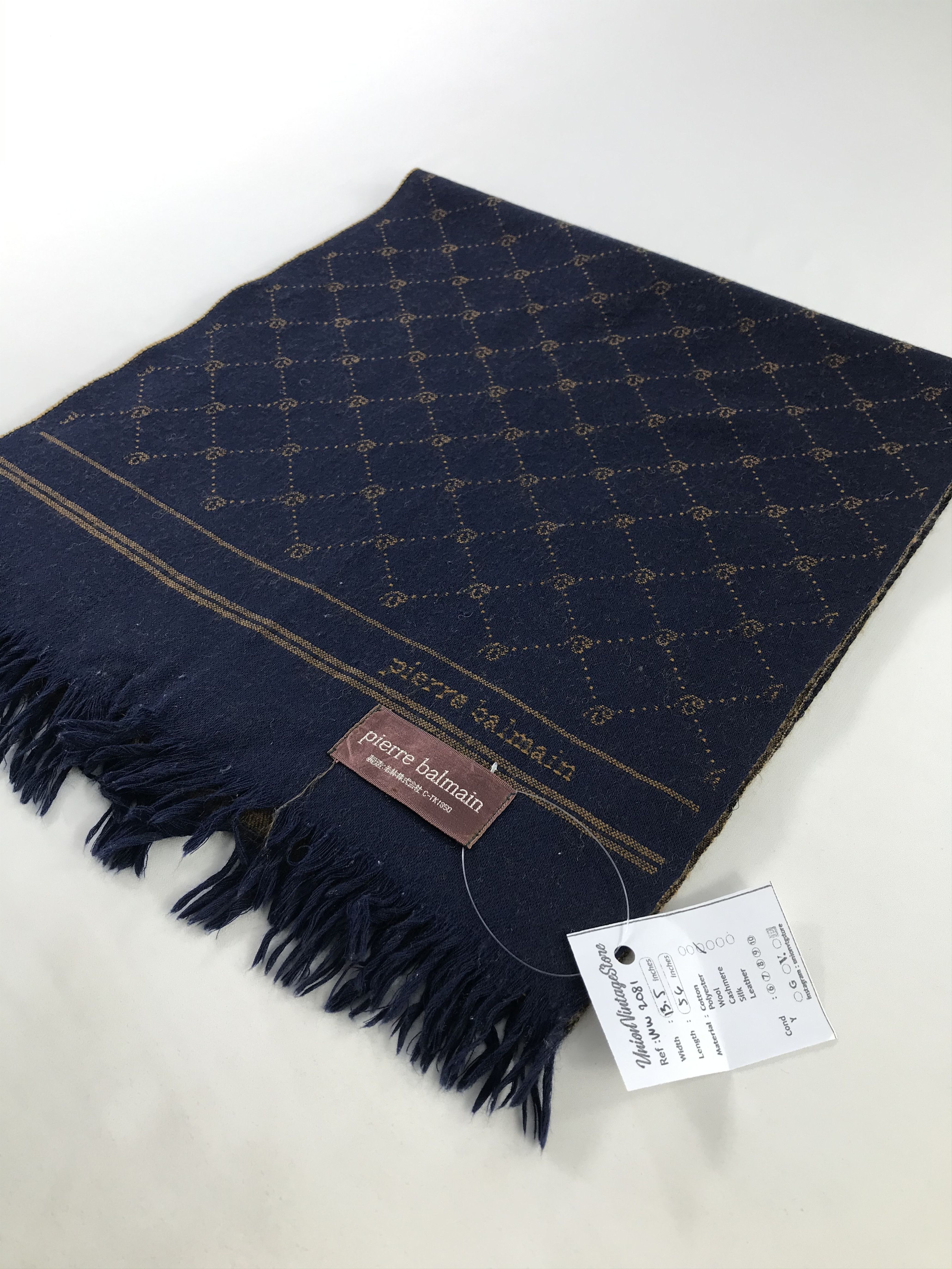 Vintage Pierre Balmain Scarf / Muffler / Neckwear - WW2081 Size ONE SIZE - 3 Thumbnail