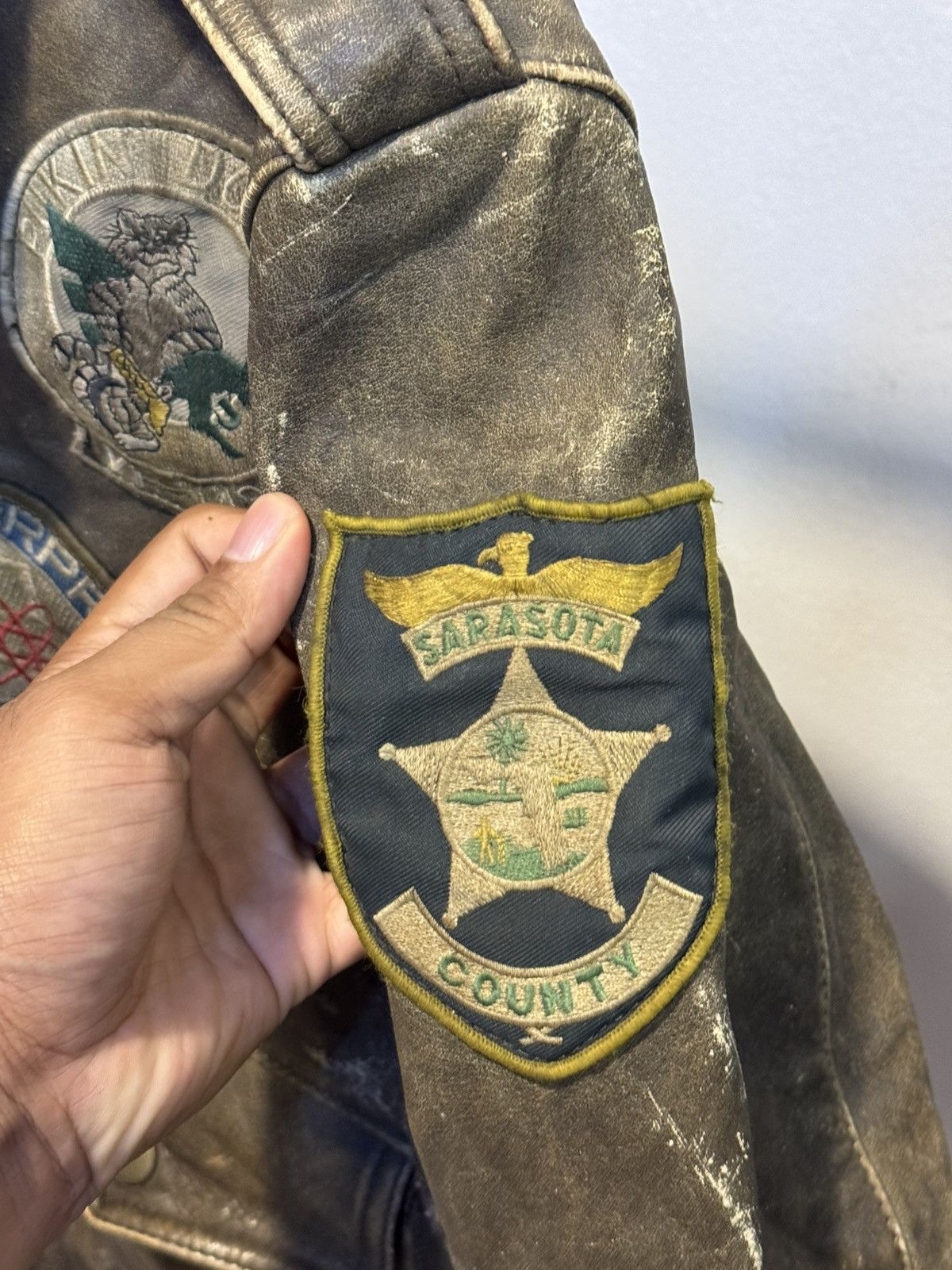 Genuine Leather Vintage G1 Texas Dallas Pussy Island AirForce Leather Jacket Size US M / EU 48-50 / 2 - 8 Thumbnail