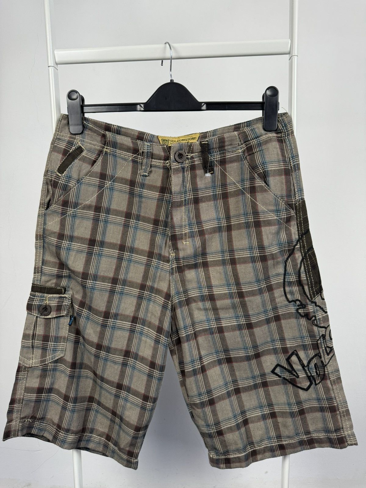 Volcom Vintage Volcom Scout Cargo Checkered Shorts Size US 34 / EU 50 - 1 Thumbnail