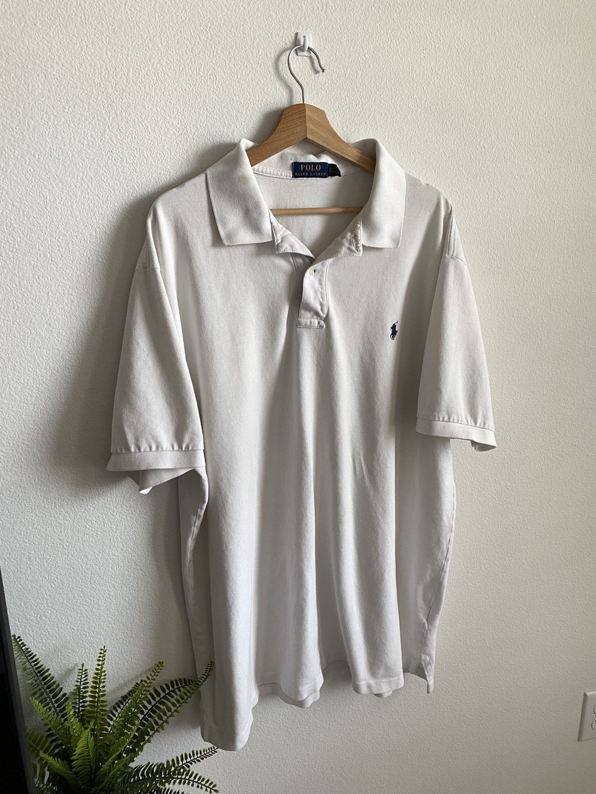 Polo Ralph Lauren Polo Ralph Lauren White Polo Shirt Size US XXL / EU 58 / 5 - 2 Thumbnail