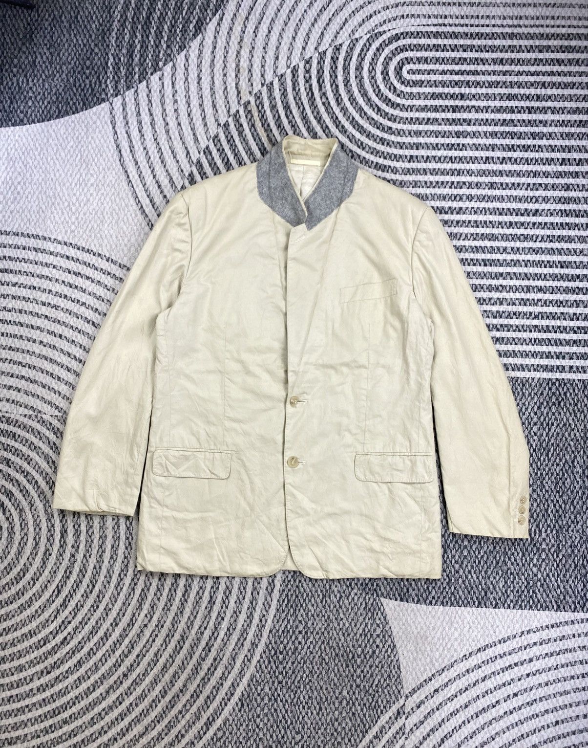 Yohji Yamamoto Yohji Yamamoto LQ Y’s For Men Double Button Blazer Size US M / EU 48-50 / 2 - 5 Thumbnail