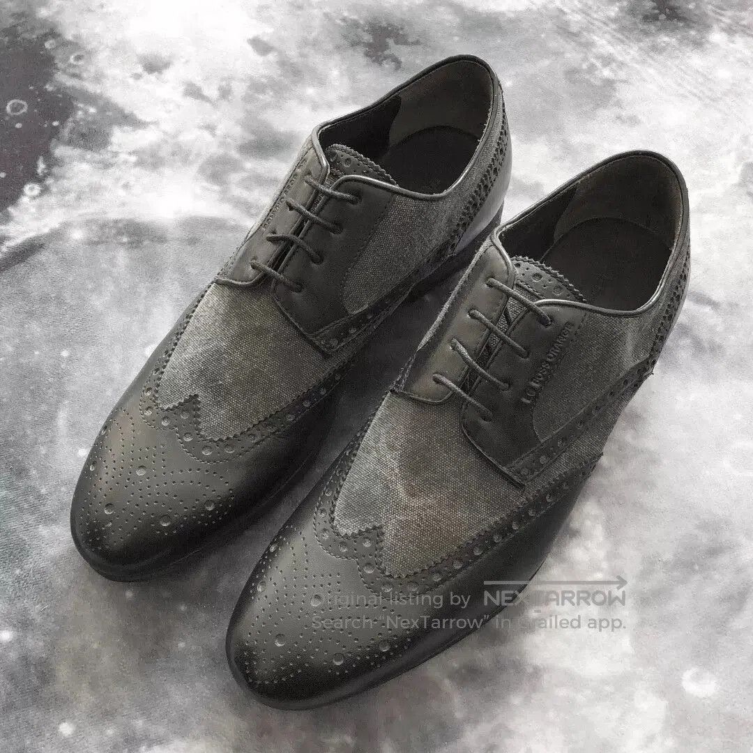 Hugo Boss BOSS ORANGE DILANOS Brogue Denim Shoes. Size US 8 / EU 41 - 2 Thumbnail