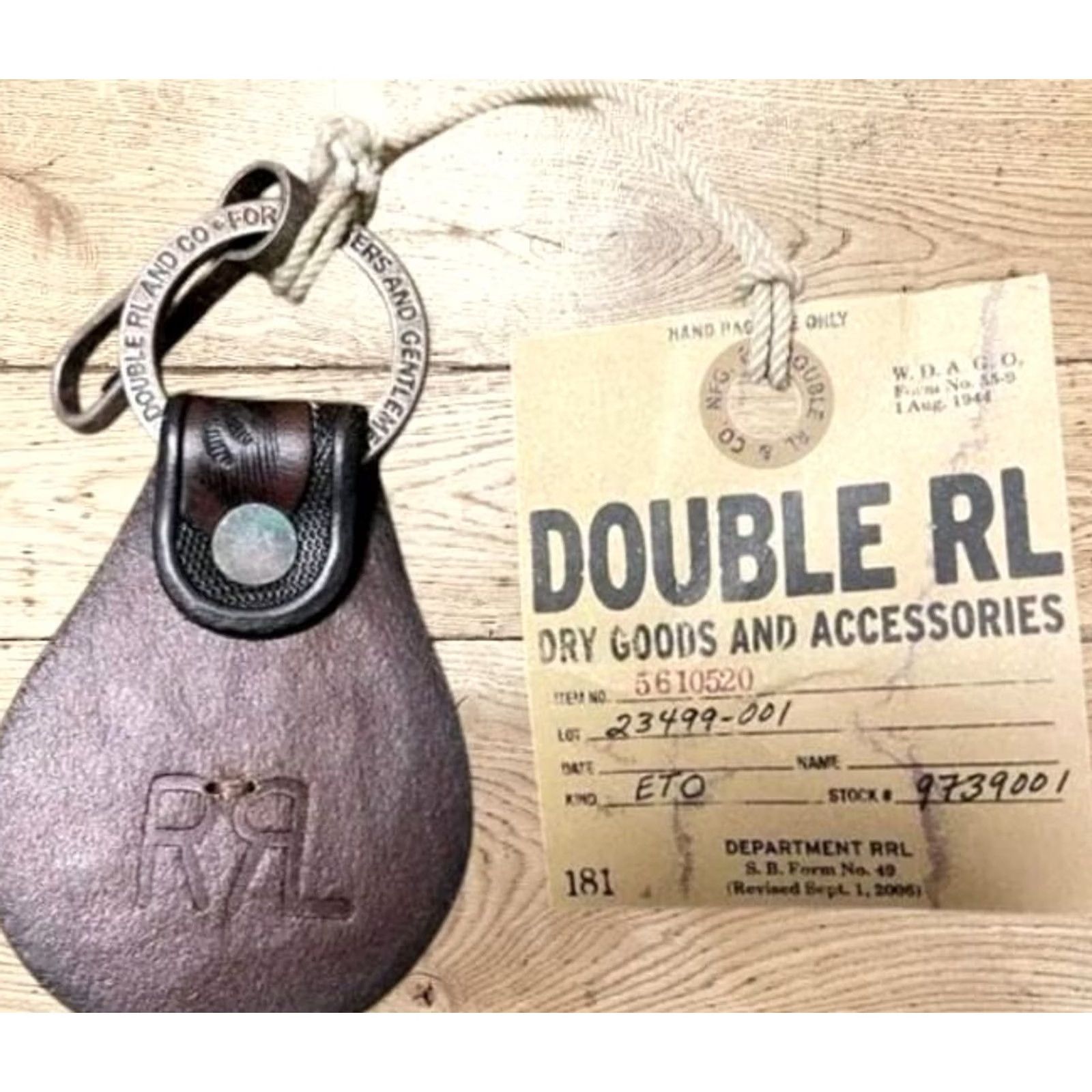 Ralph Lauren VINTAGE RRL Ralph Lauren Leather Key Ring Brown Concho Finished Size ONE SIZE - 6 Thumbnail