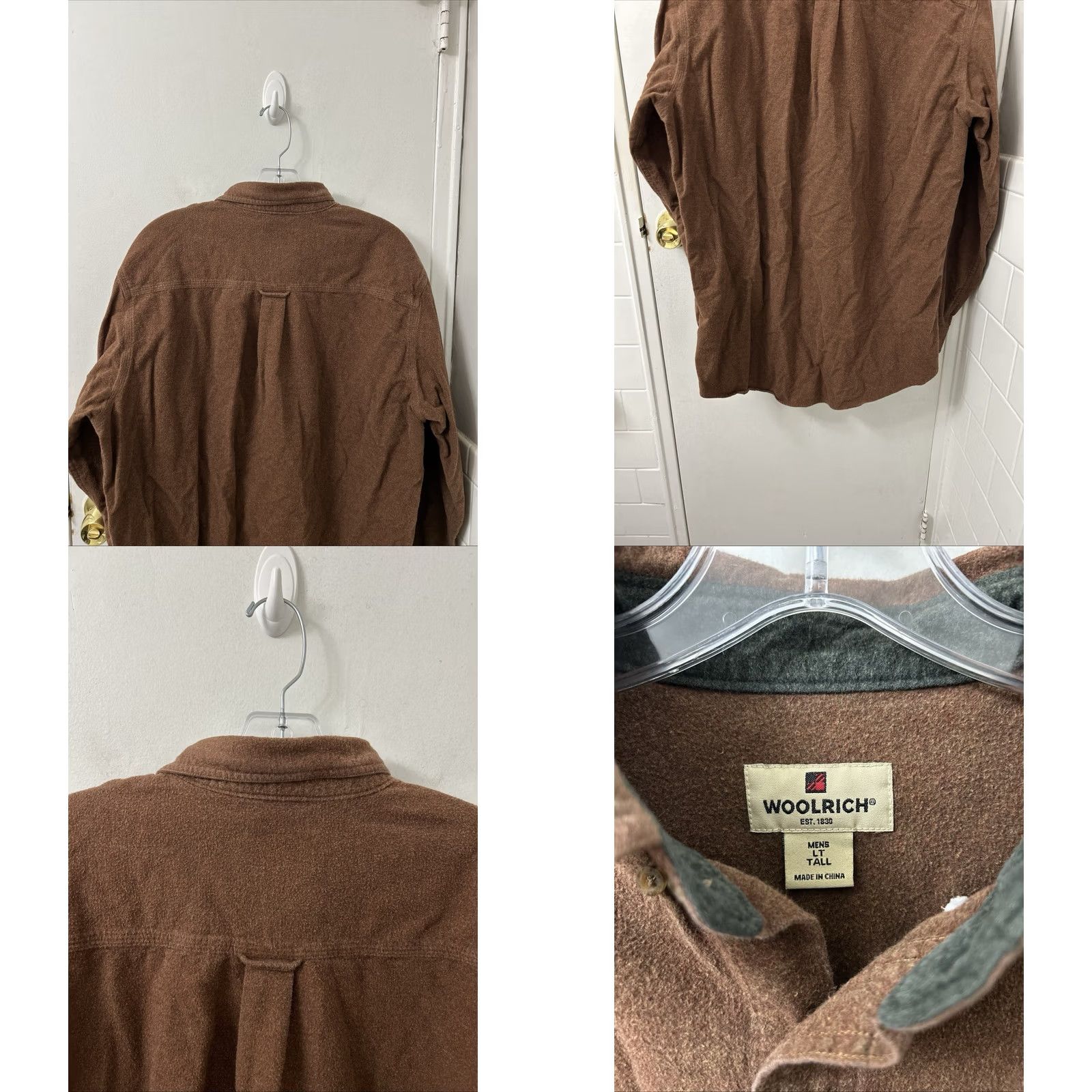 Vintage VINTAGE Woolrich Chamois Shirt Mens L Tall Rust Heather Button Down Long Sleeve Size US L / EU 52-54 / 3 - 8 Thumbnail