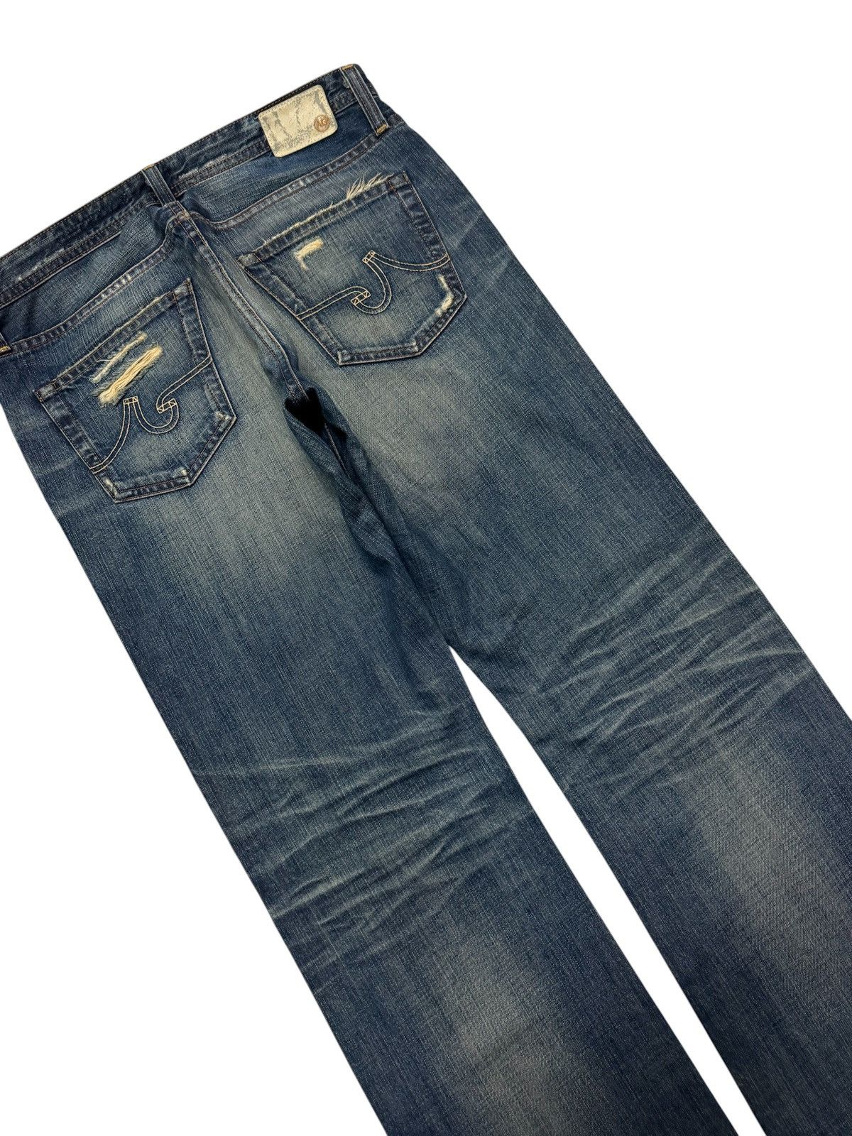 If Six Was Nine AG ADRIANO GOLDSCHMIED GRUNGE RUSTY CLAWMARK MUDWASH DISTRES Size US 32 / EU 48 - 19 Thumbnail