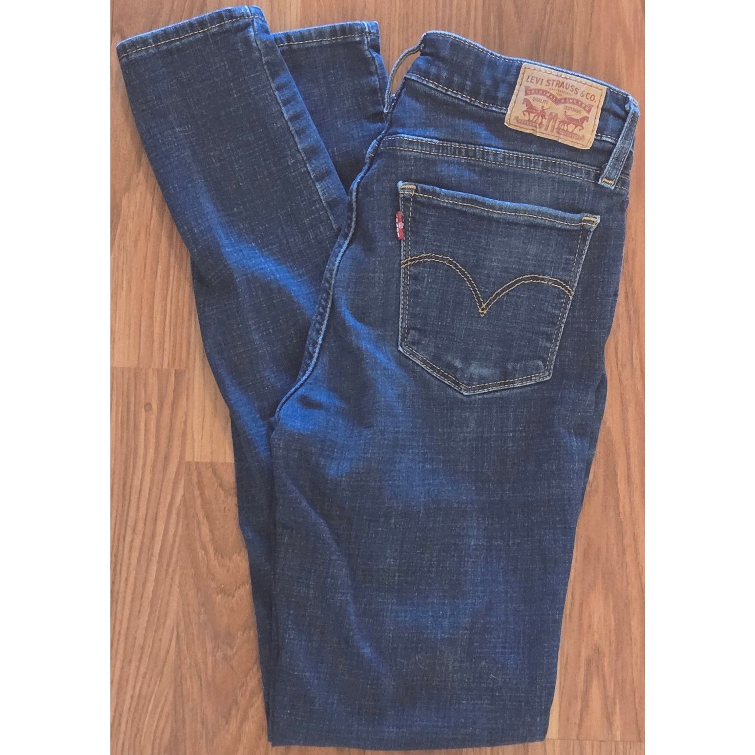 Levi's Fabulous Navy Blue Levi's Skinny Jeans - Size 26 Size 26" / US 2 / IT 38 - 2 Thumbnail