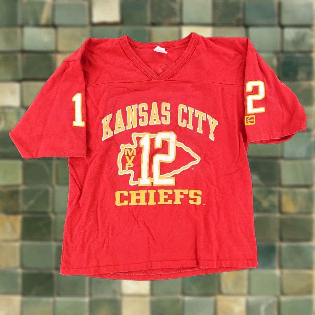 Vintage VINTAGE Kansas City Chiefs Jostens 3/4 Sleeve T Shirt Womens L Red USA 90s Size L / US 10 / IT 46 - 1 Thumbnail