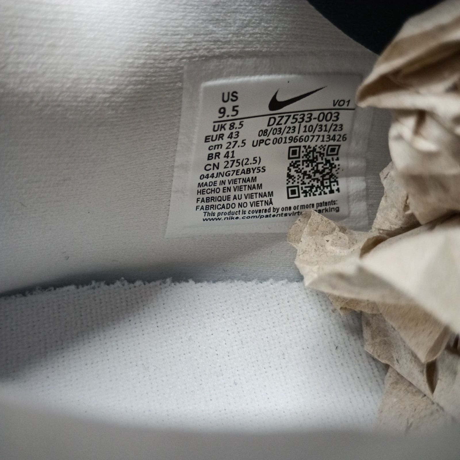 Nike Nike Giannis Immortality 3 Shoes Mens Size 9.5 White/Black Size US 9.5 / EU 42-43 - 6 Thumbnail