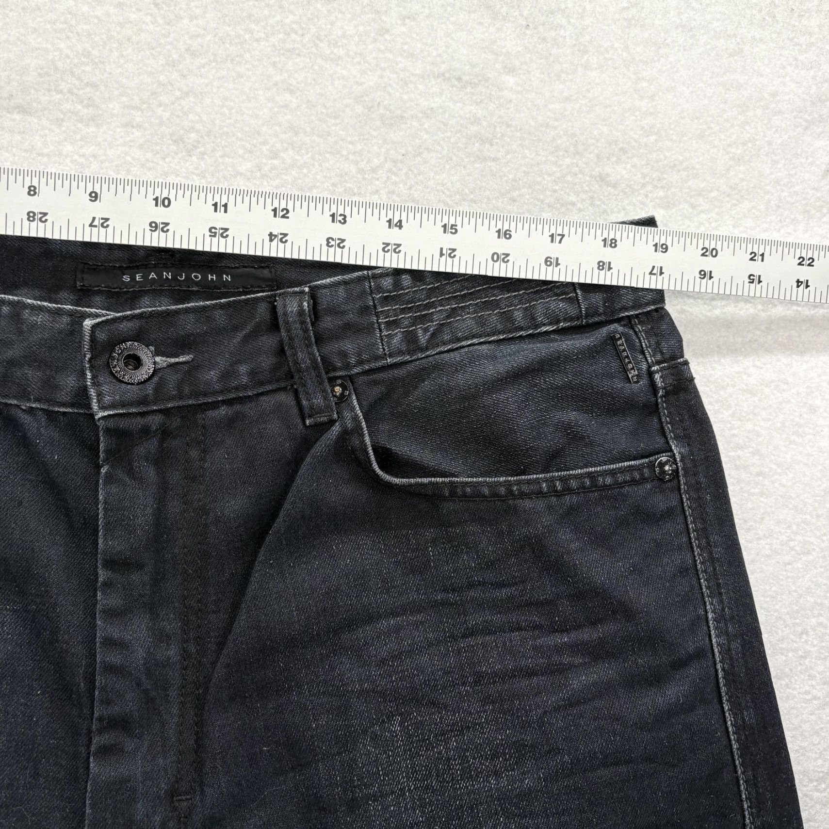 Sean John VINTAGE Sean John Hamilton Jeans Mens 36x32 Black Straight Denim Hip Hop Y2K Size US 36 / EU 52 - 7 Thumbnail