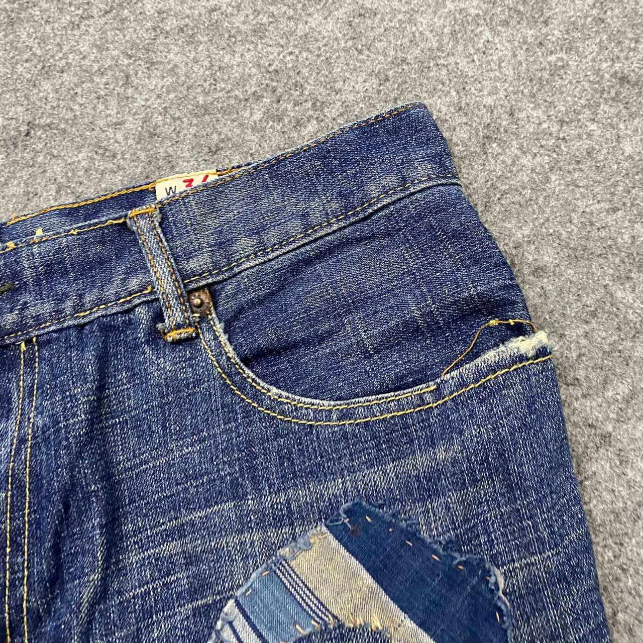 If Six Was Nine 💥Best Offer💥Vintage Ezra Fitch Patchwork Denim Size US 34 / EU 50 - 9 Thumbnail