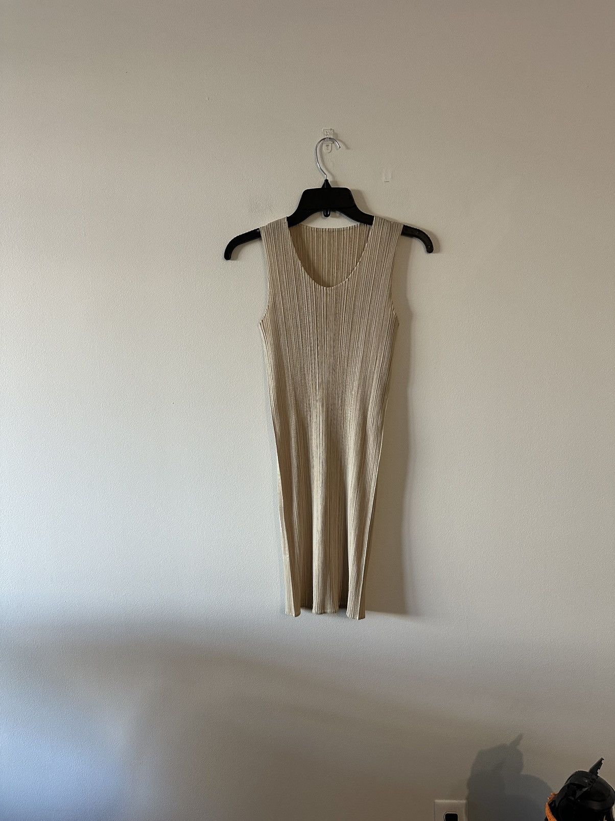 Pleats Please Issey Miyake Issey Miyake Tan Pleats Please Mini Dress Minimalist Japan Size ONE SIZE - 1 Thumbnail