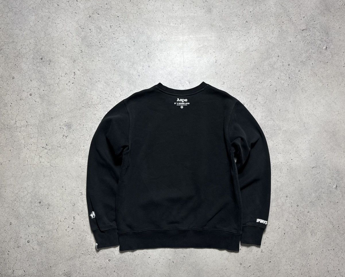 Aape Aape A Bathing Ape Bape Monkey Sweatshirt Black Big Logo Size US L / EU 52-54 / 3 - 12 Thumbnail