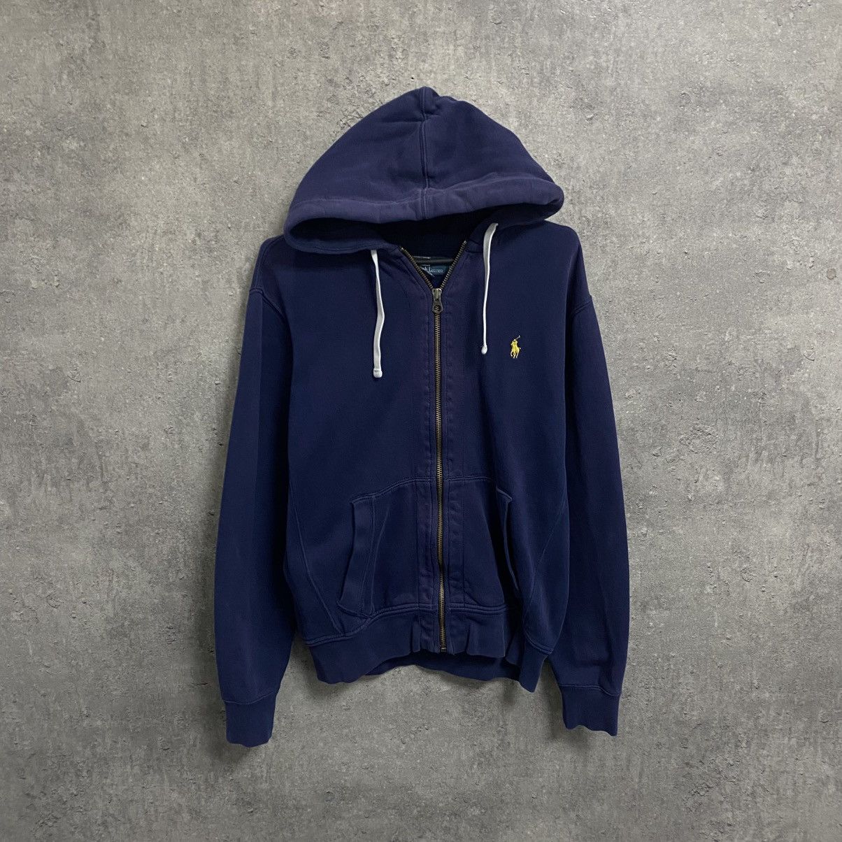Polo Ralph Lauren Vintage Navy Blue Polo Ralph Lauren Zip Hoodie Men’s Hoodie Size US M / EU 48-50 / 2 - 1 Thumbnail